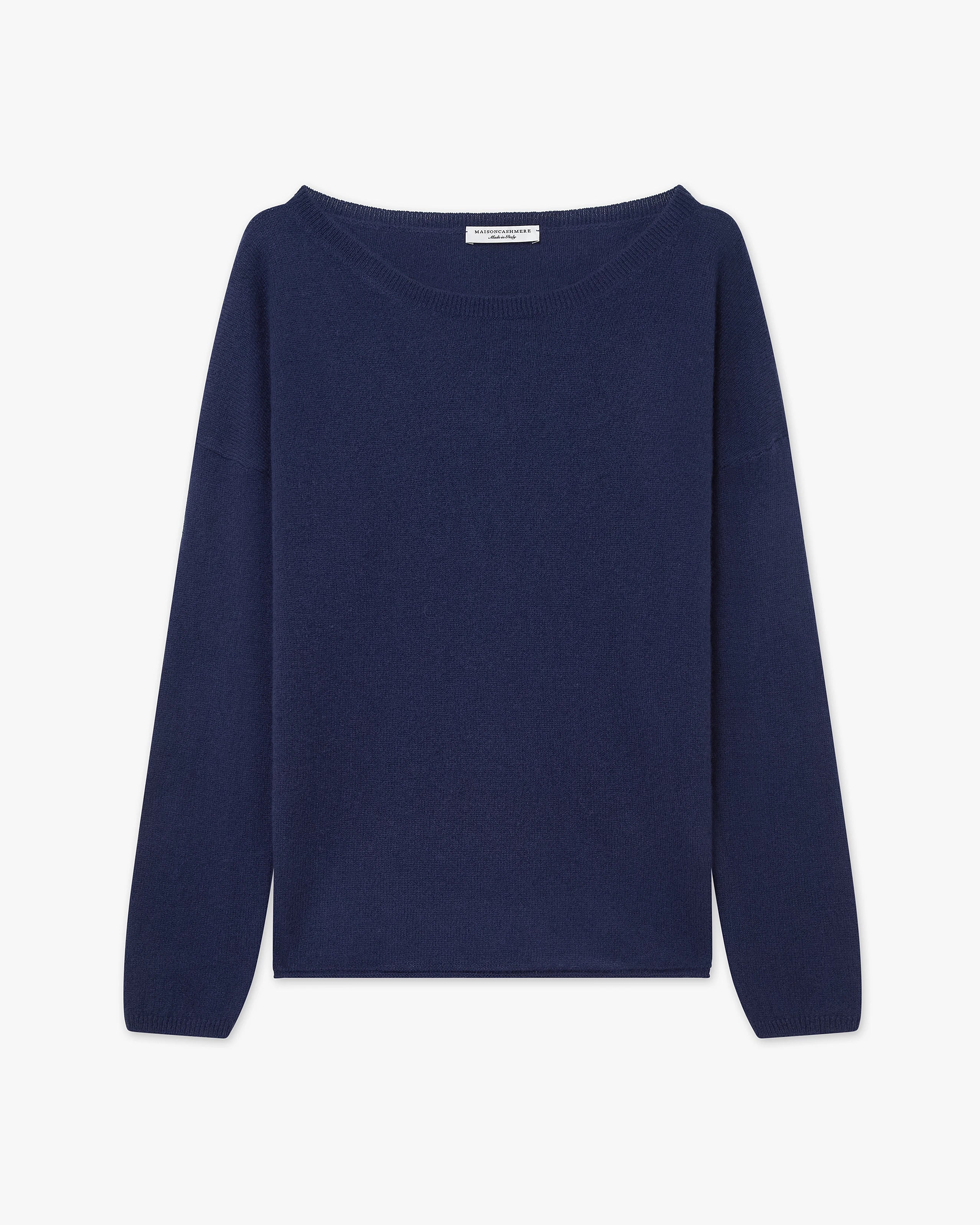 Lightness Rundhals Pullover - Blau - Archiv