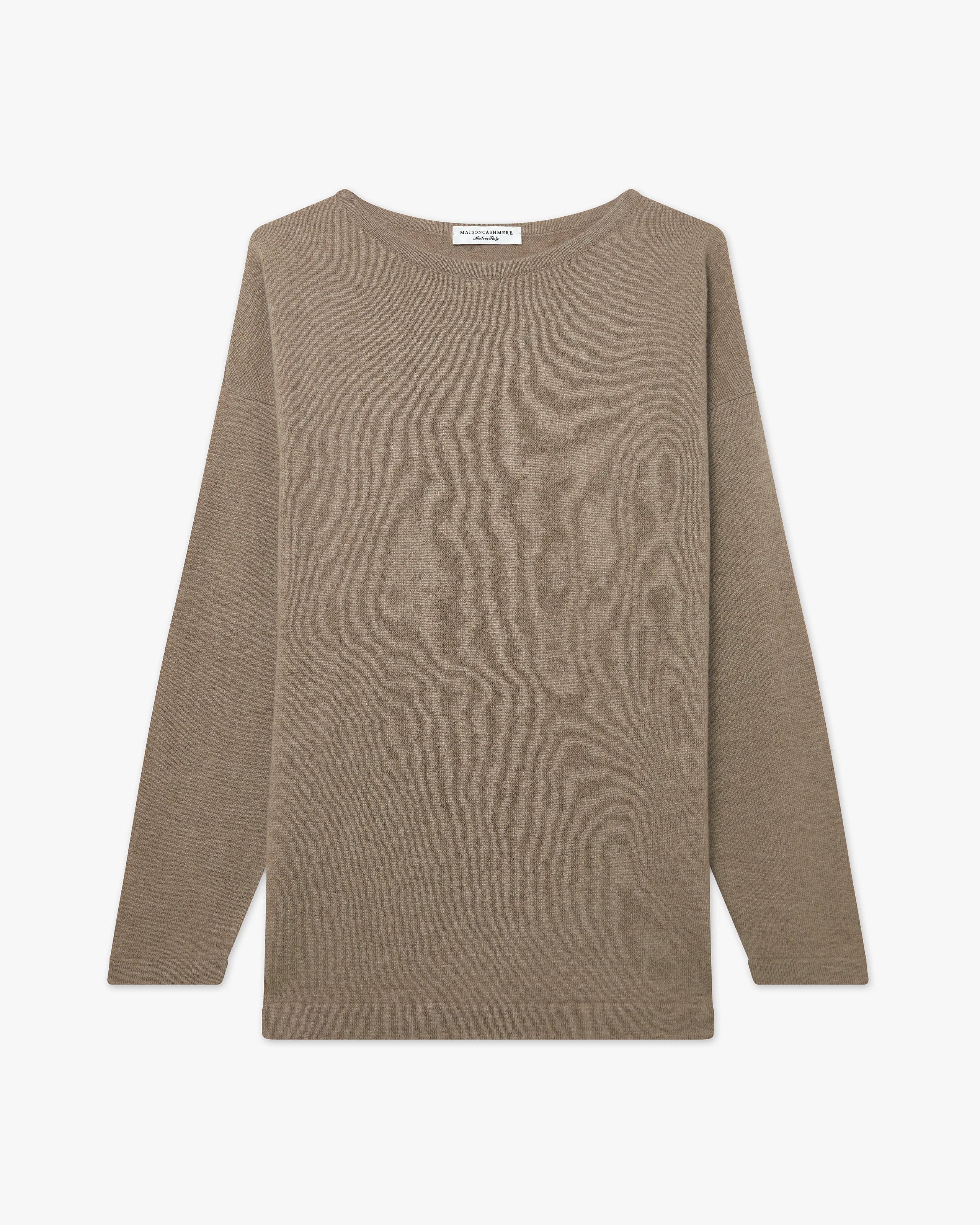 Pull Col Bateau Mollis - Taupe - Archive