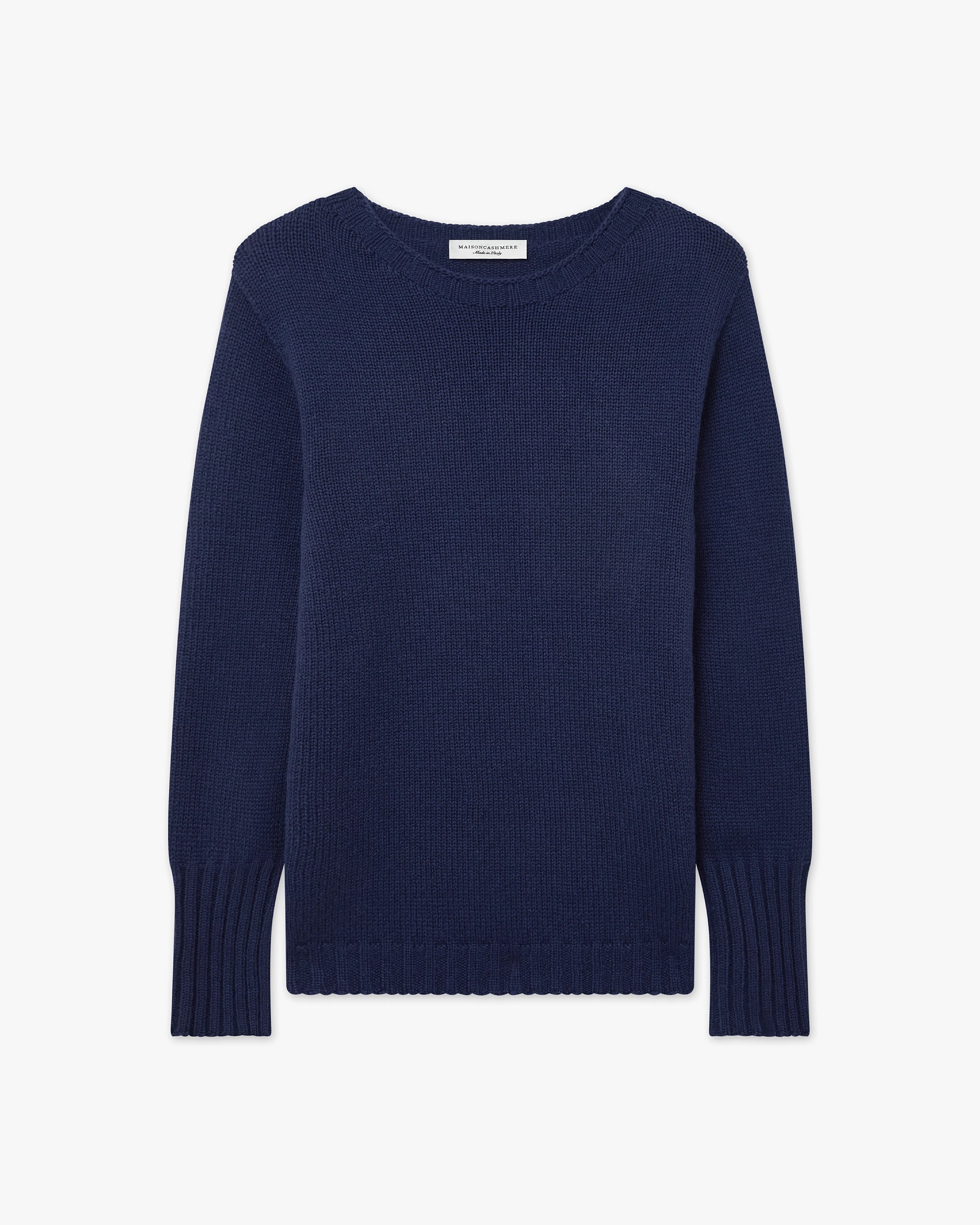Pull Col Rond Merano Femme - Bleu - Archive