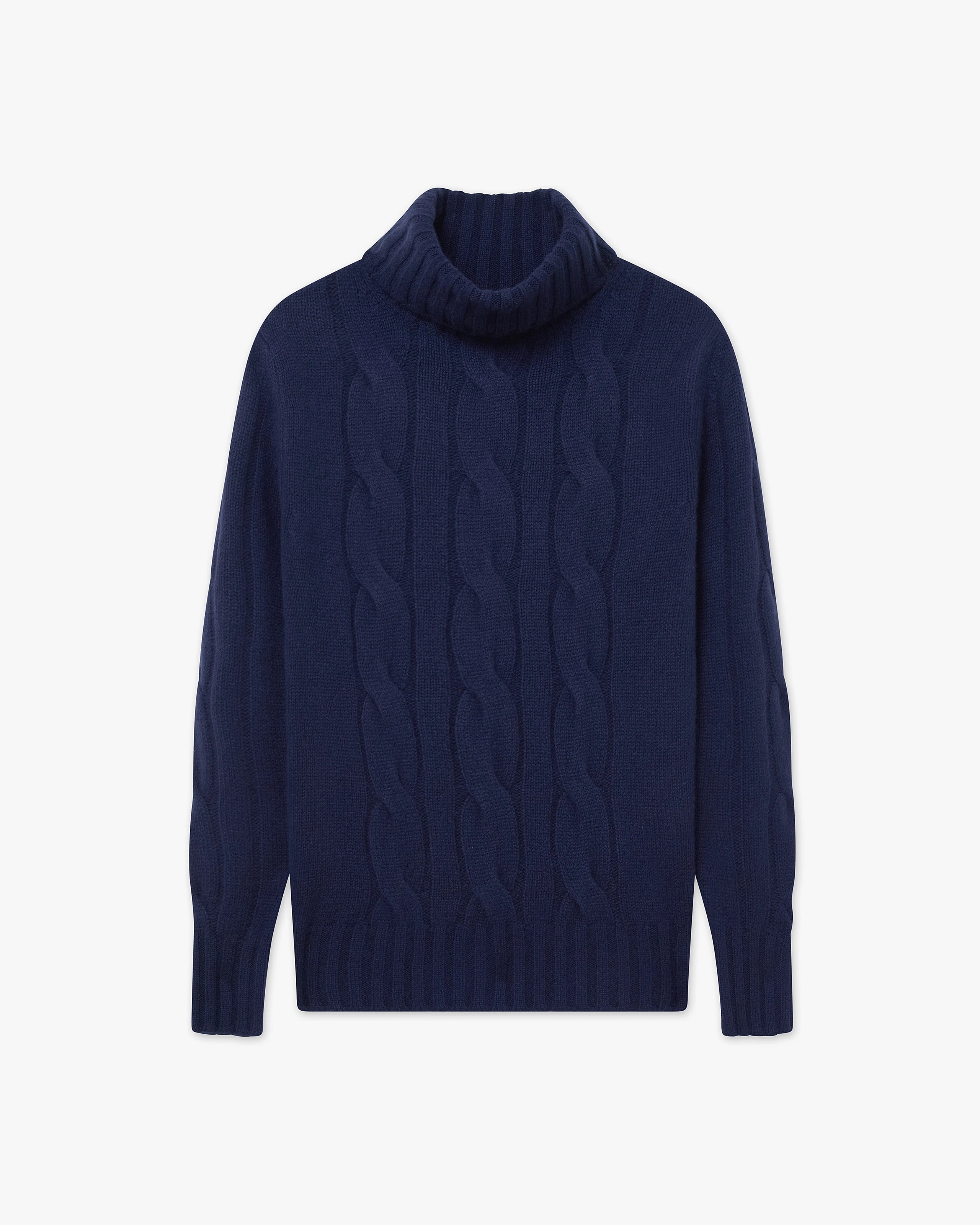 Pull Col Roulé Celerina Femme - Bleu - Archive