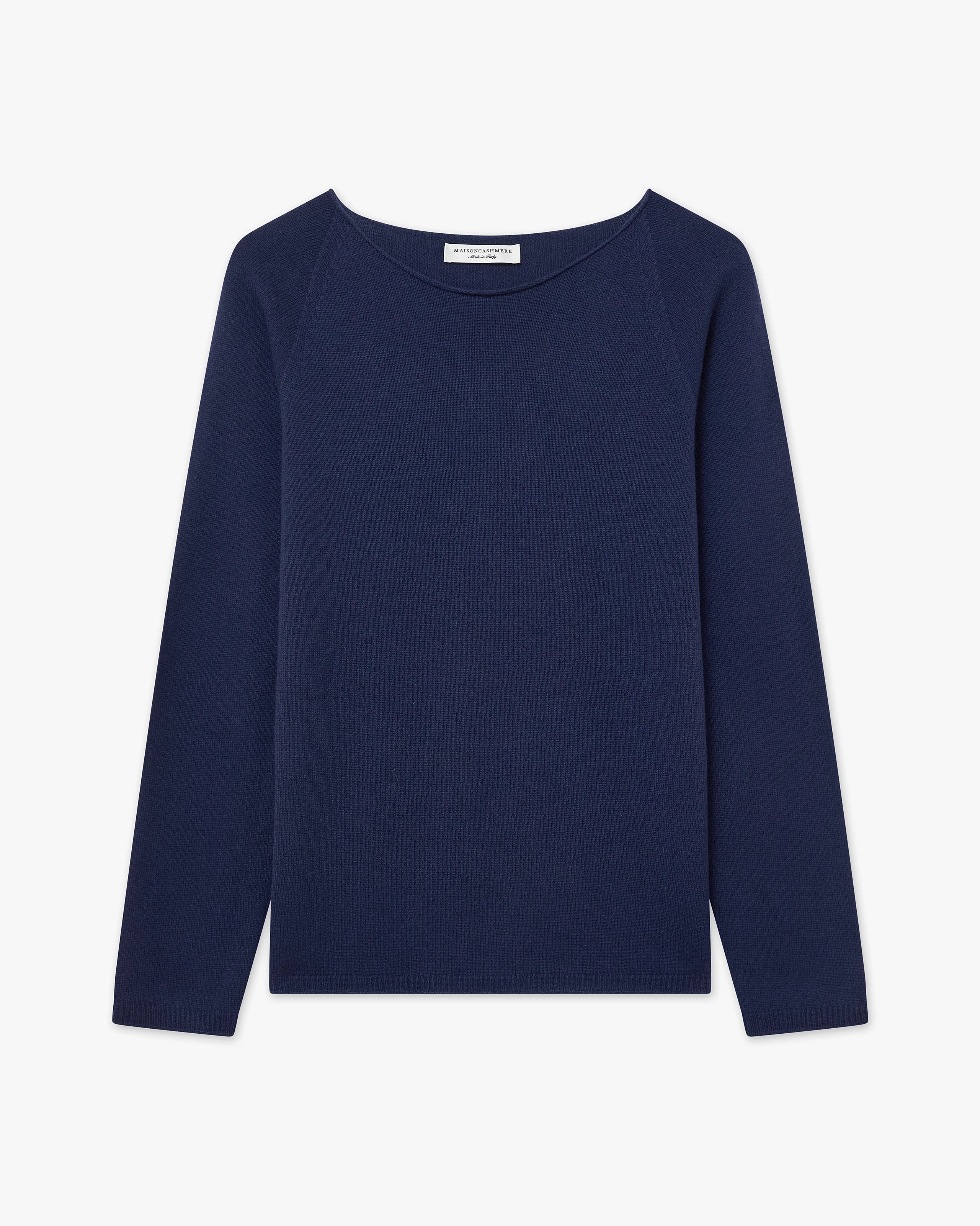 Piuma Rundhalspullover Damen - Blau - Archiv