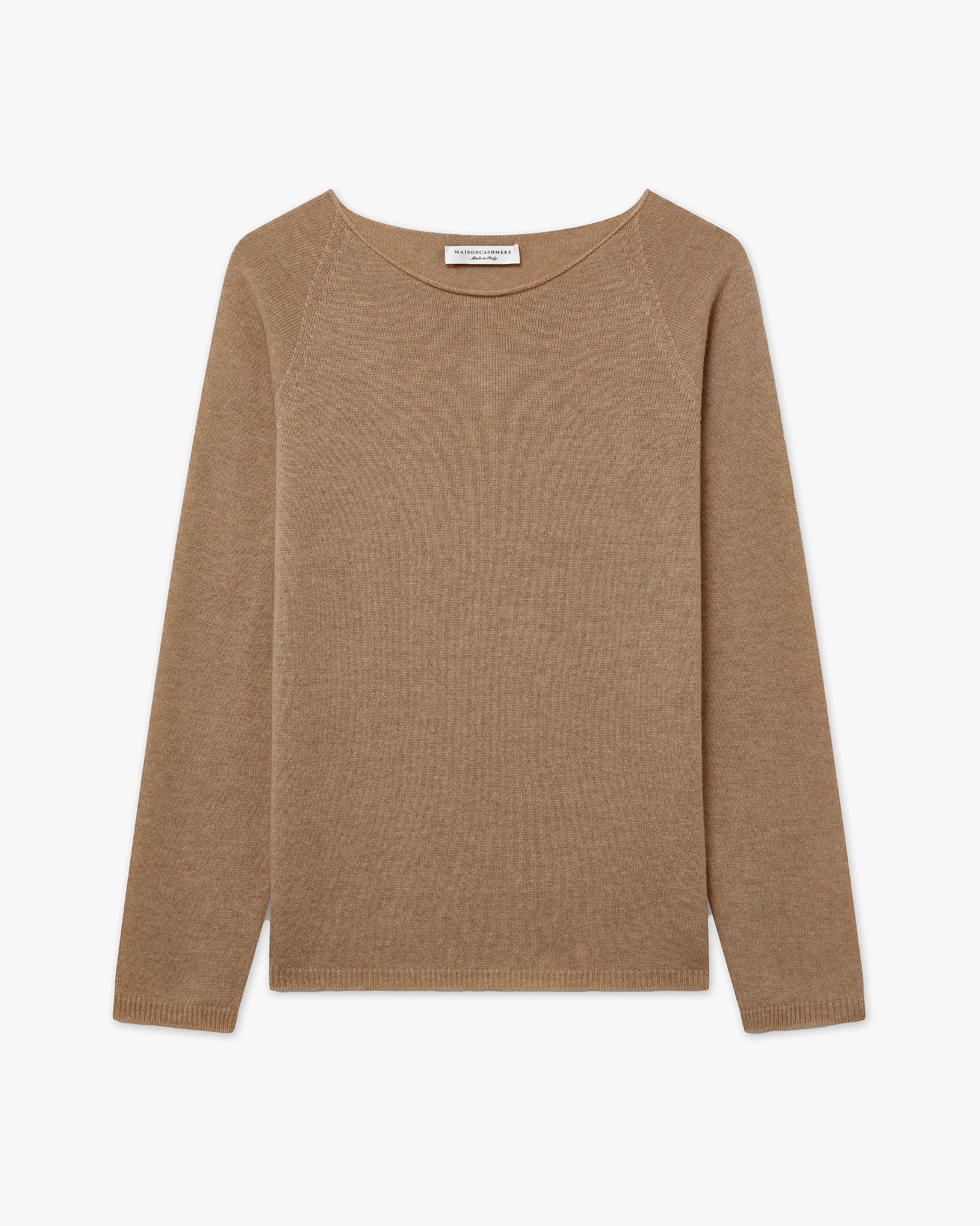 Piuma Rundhalspullover Damen - Camel - Archiv