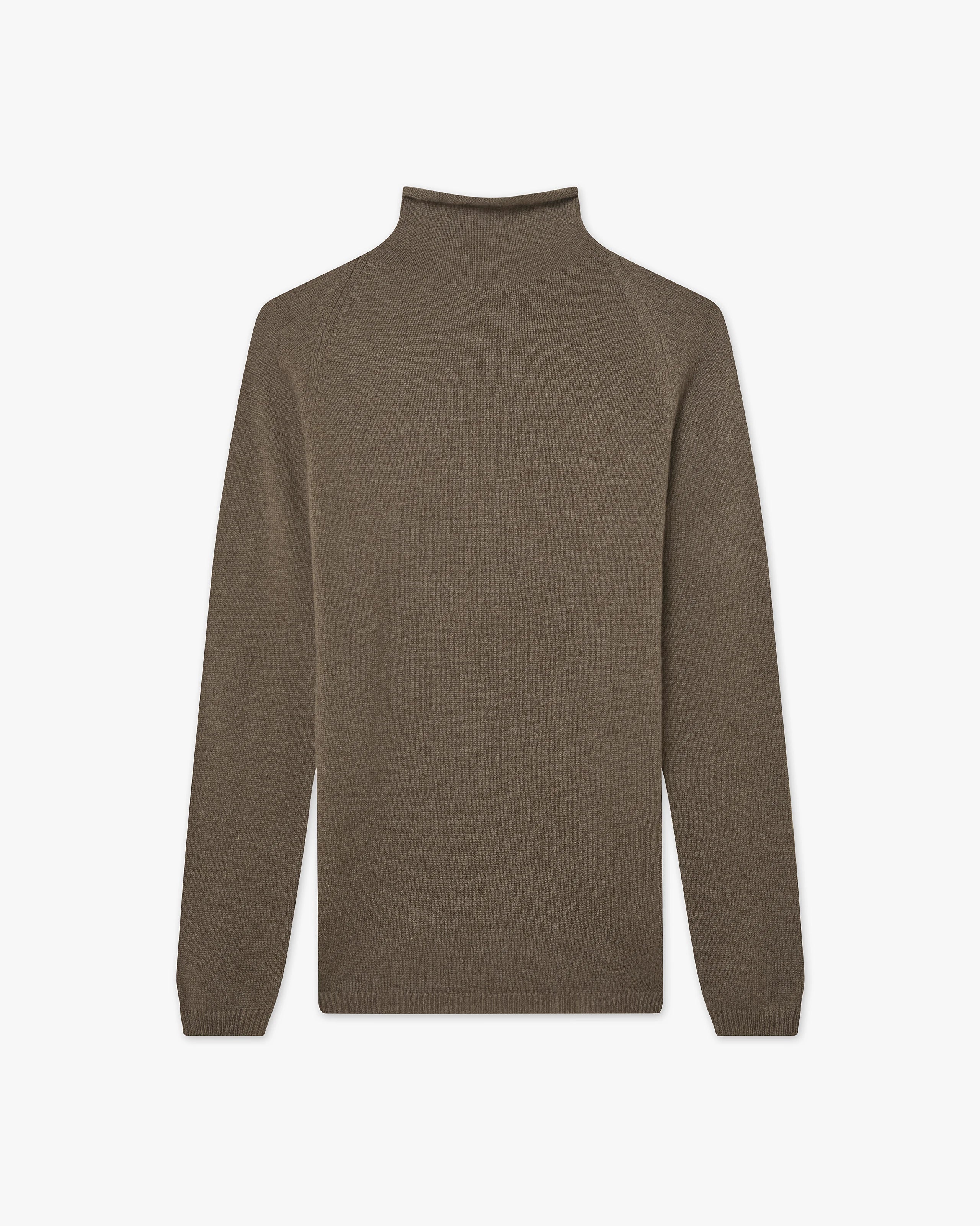 Maglia Collo Alto Piuma - Marrone - Archivio