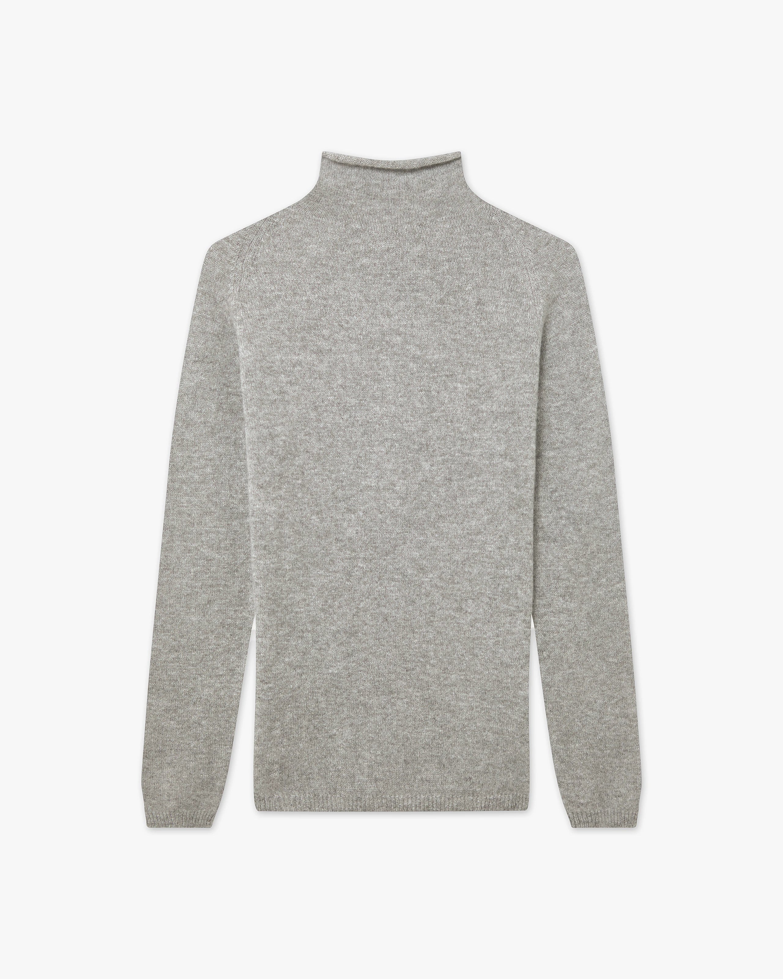 Piuma Mock Neck Sweater - Light Grey - Archive