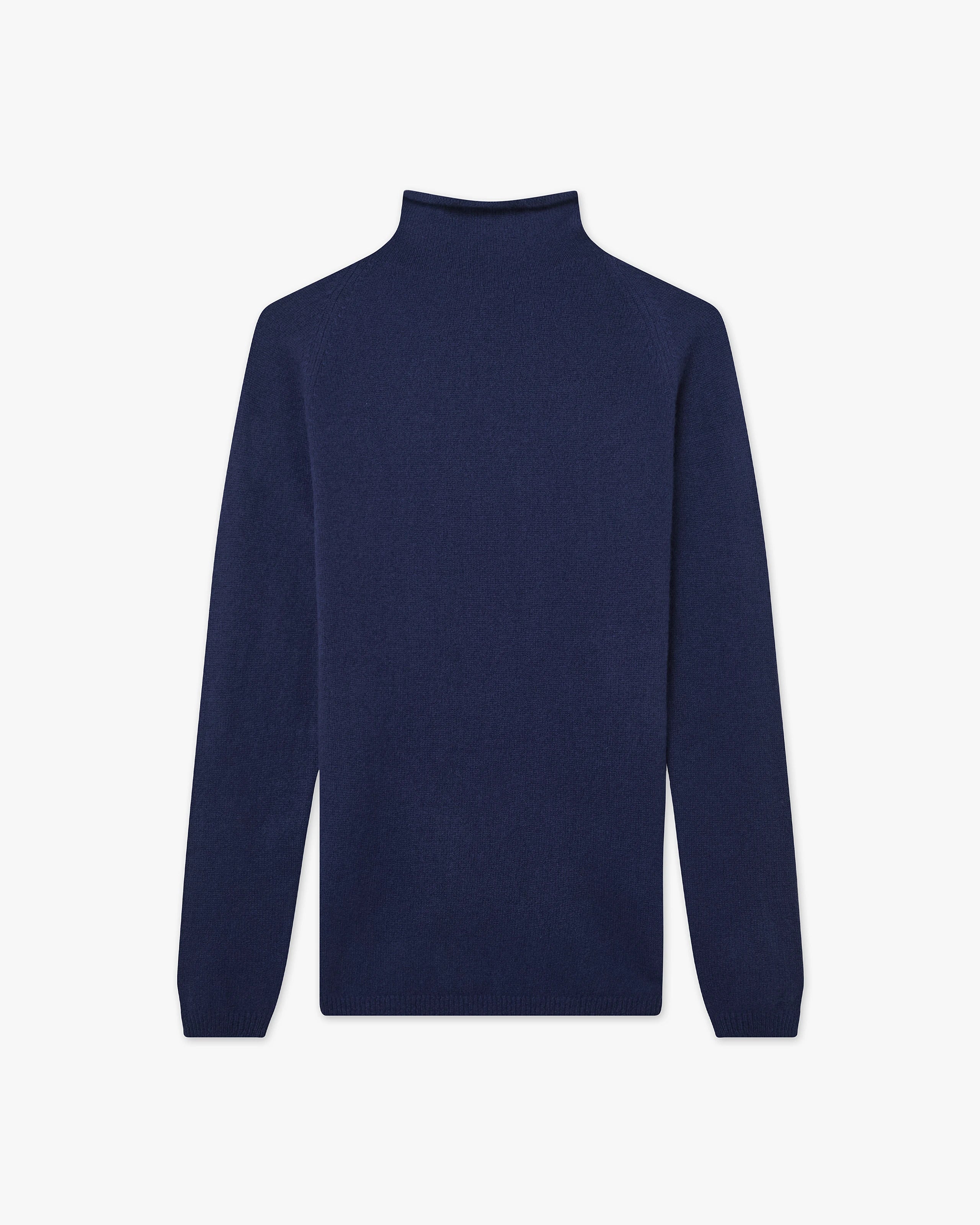 Maglia Collo Alto Piuma - Blu - Archivio