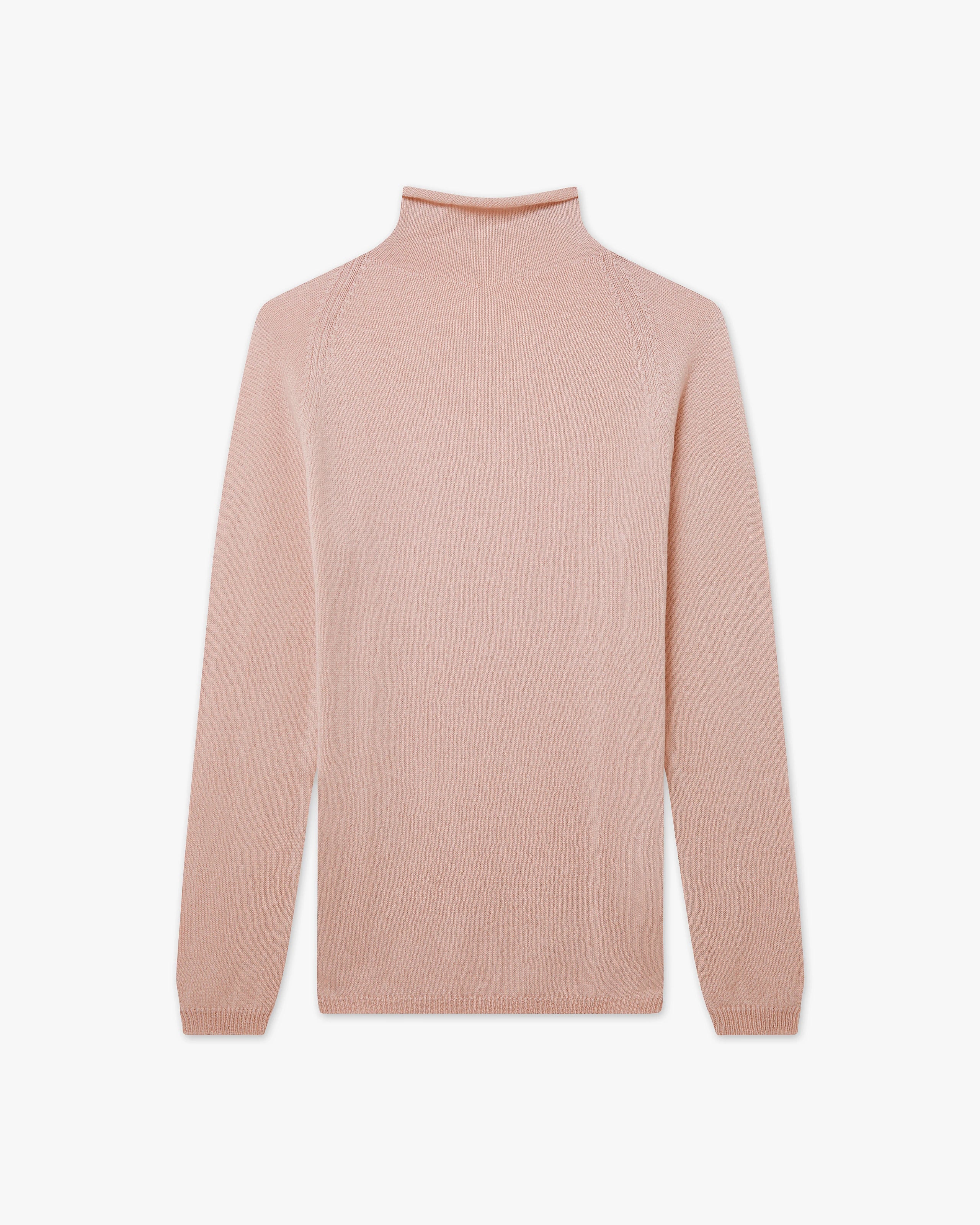 Piuma Mock Neck Pullover - Pfirsich - Archiv
