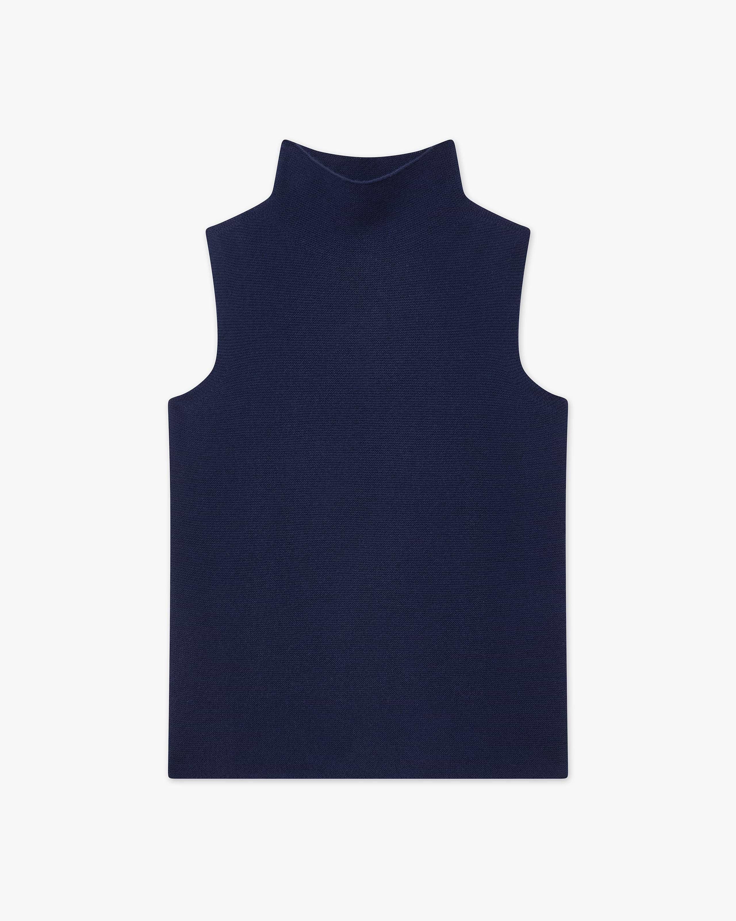 Pull Col Montant Top Soffio - Bleu - Archive