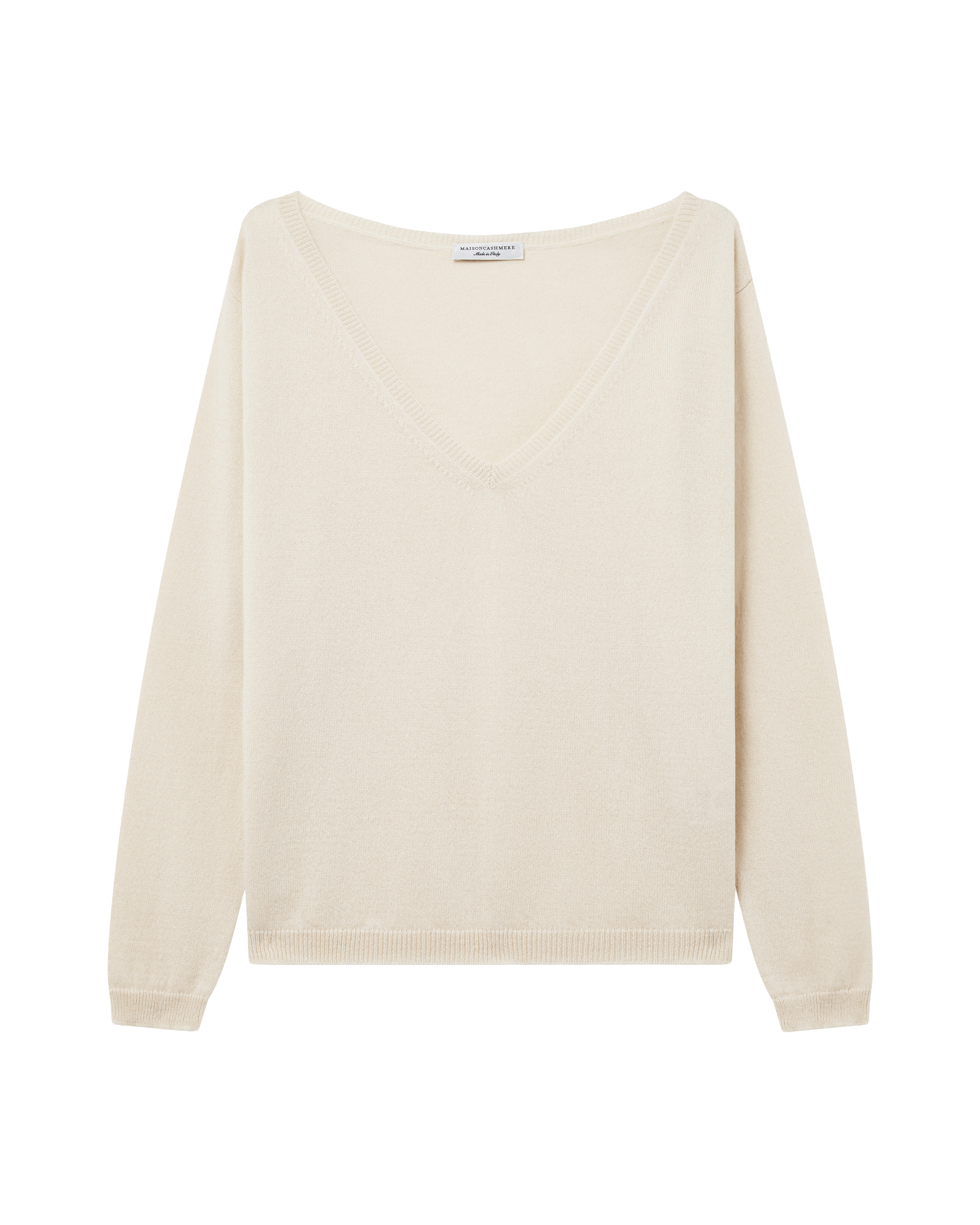 Custom Studio - Essential Wide V-Neck Sweater Women > Custom Studio > V-neck Sweater