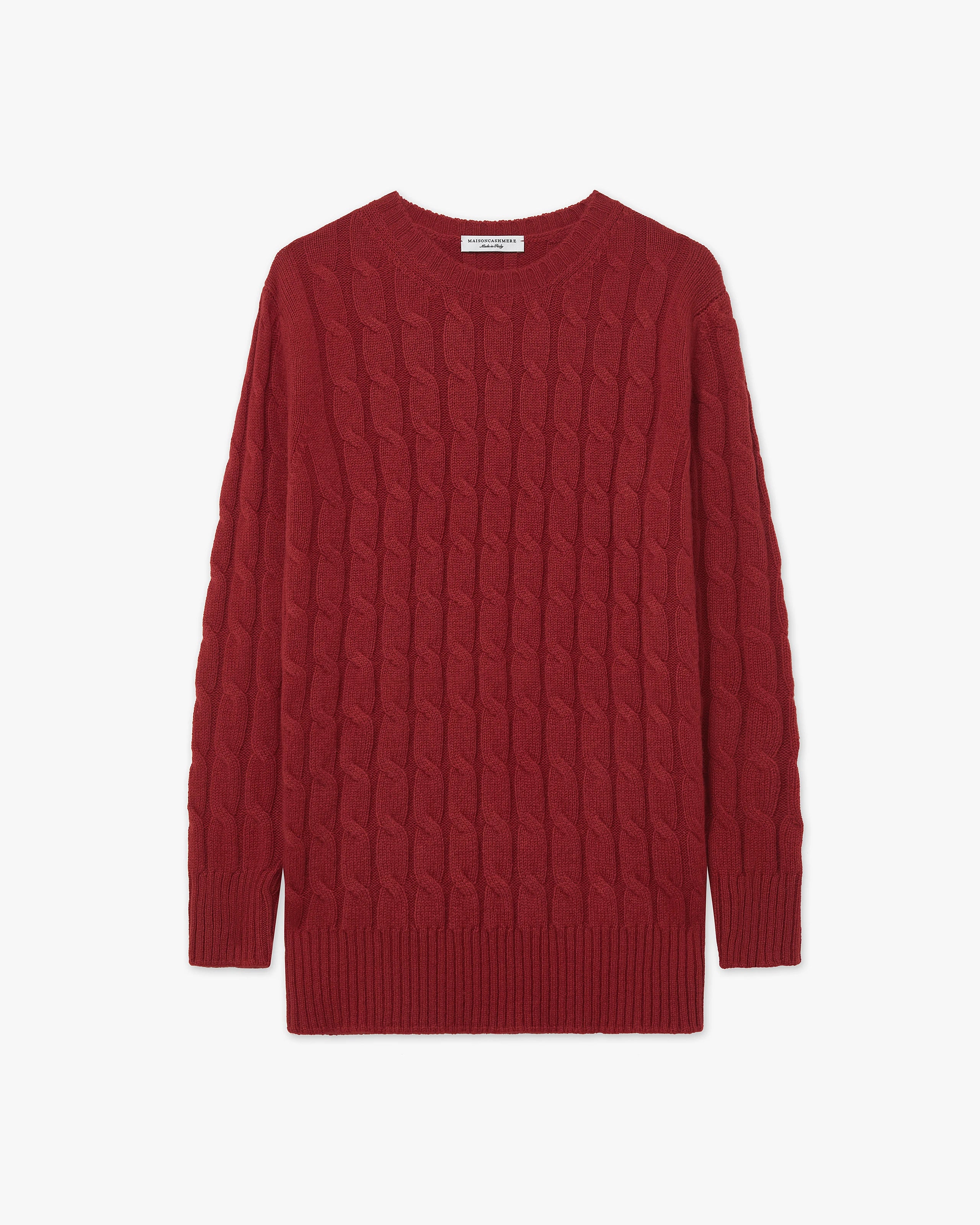 Pull Torsades Essential - Rouge - Archive