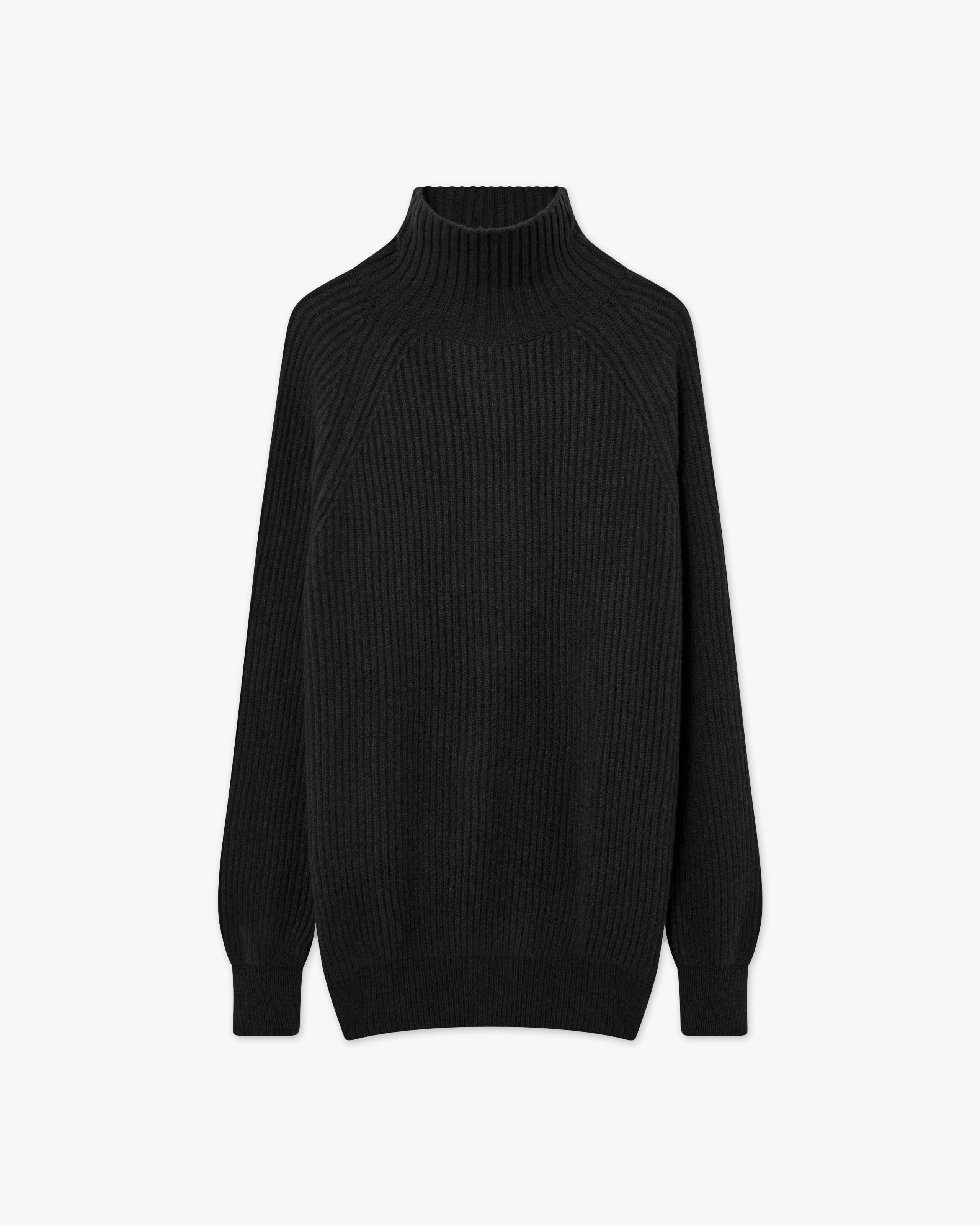 Sorapis Mock Neck Sweater - Black - Archive