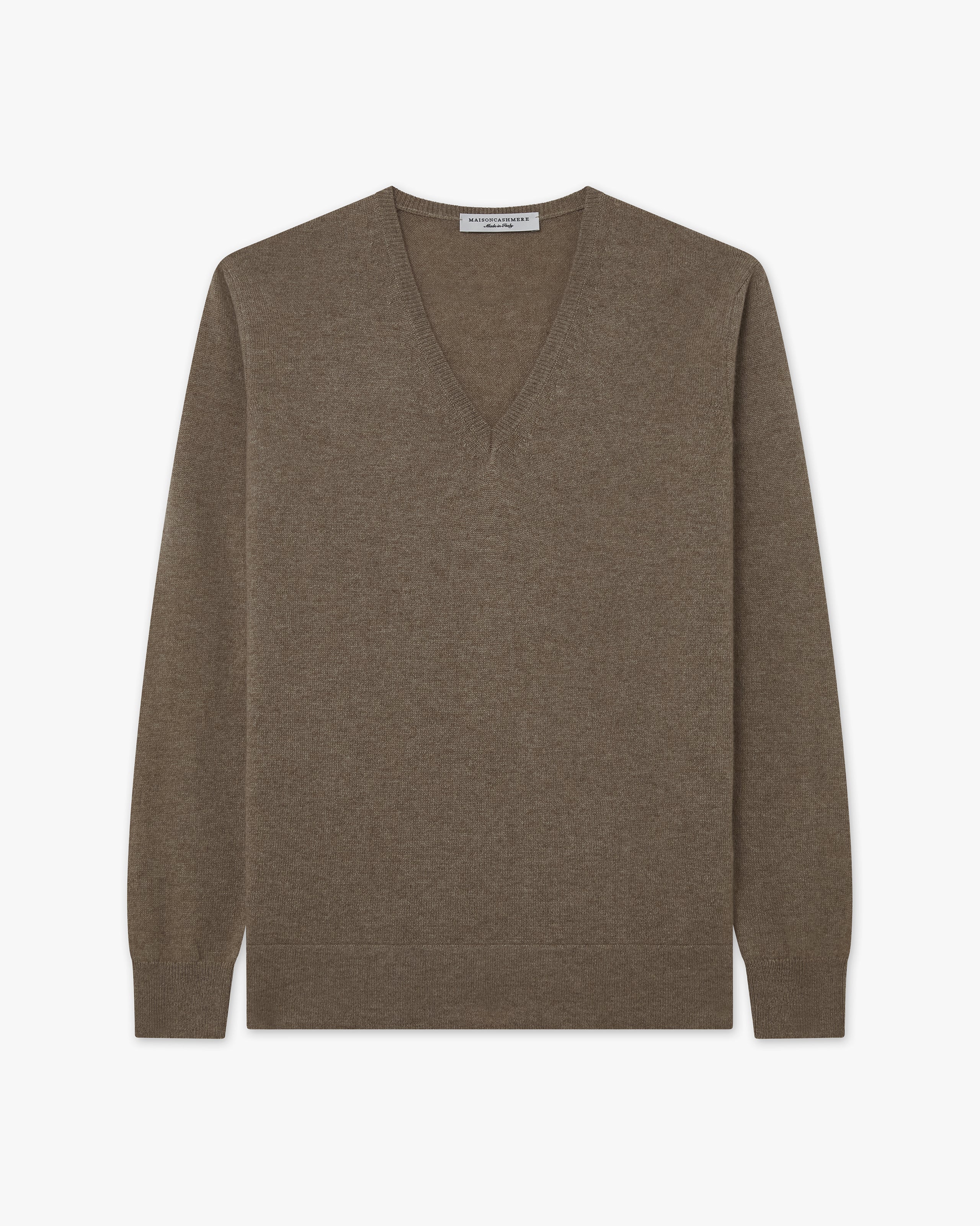 Florenz V-Ausschnittpullover Damen - Braun - Archiv