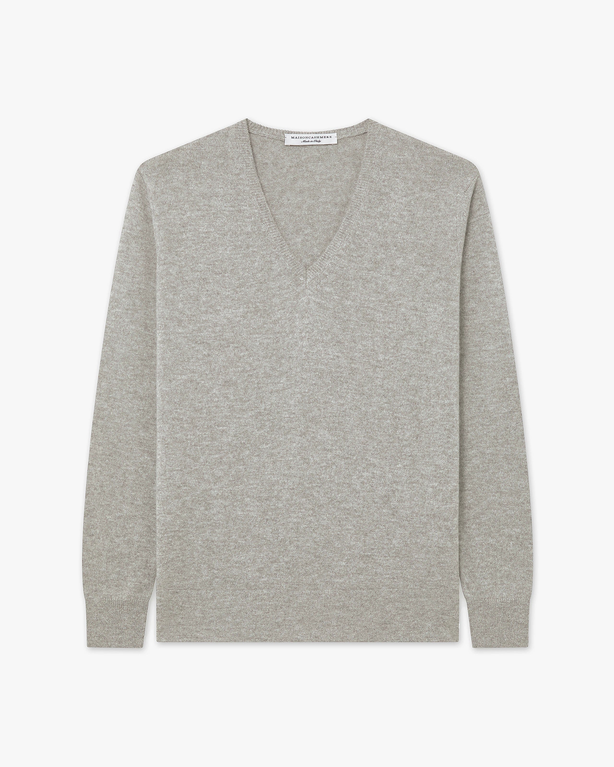 Pull Col V Florenz Femme - Gris Clair - Archive