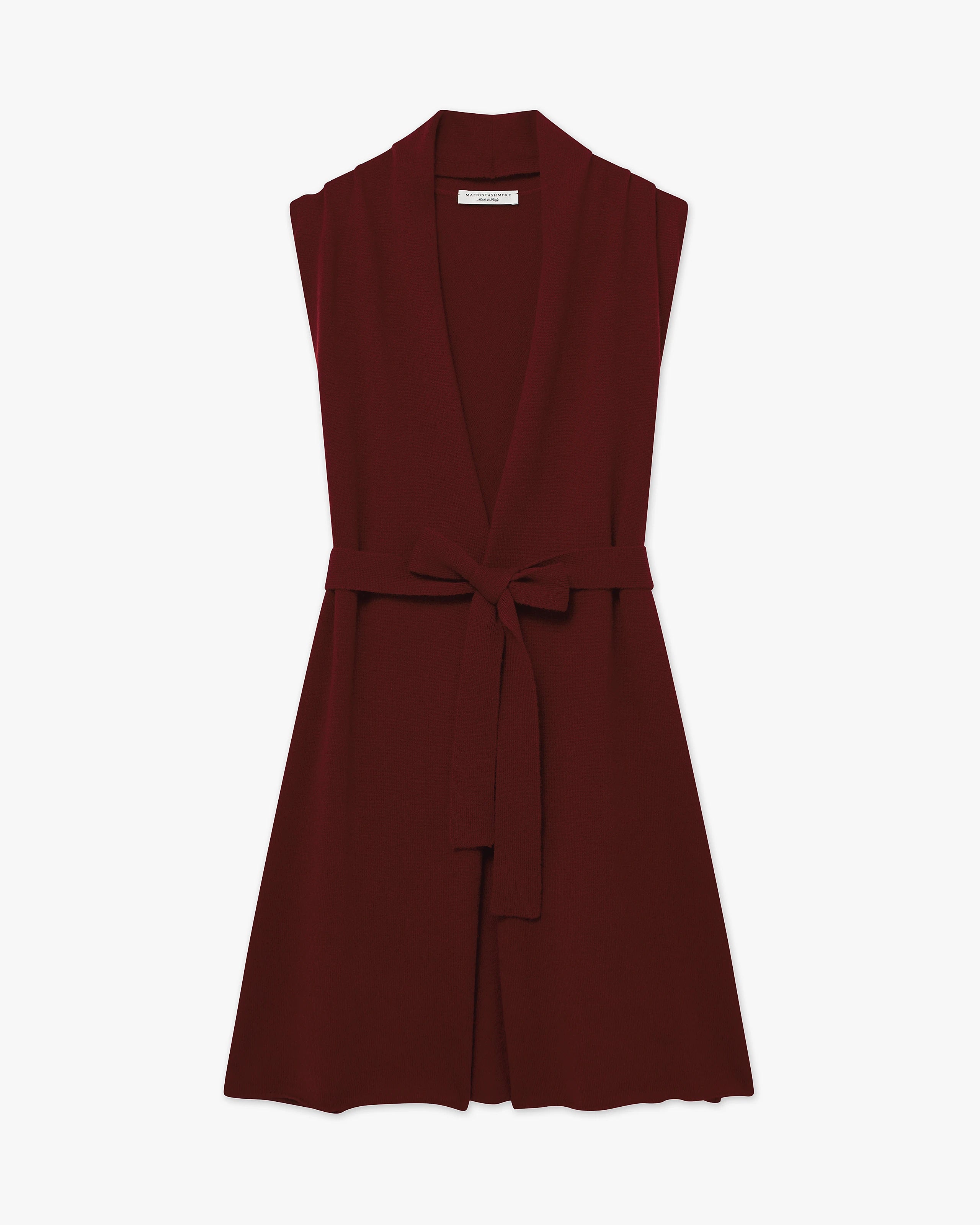Cardigan Gilet Essential - Bordeaux - Archivio