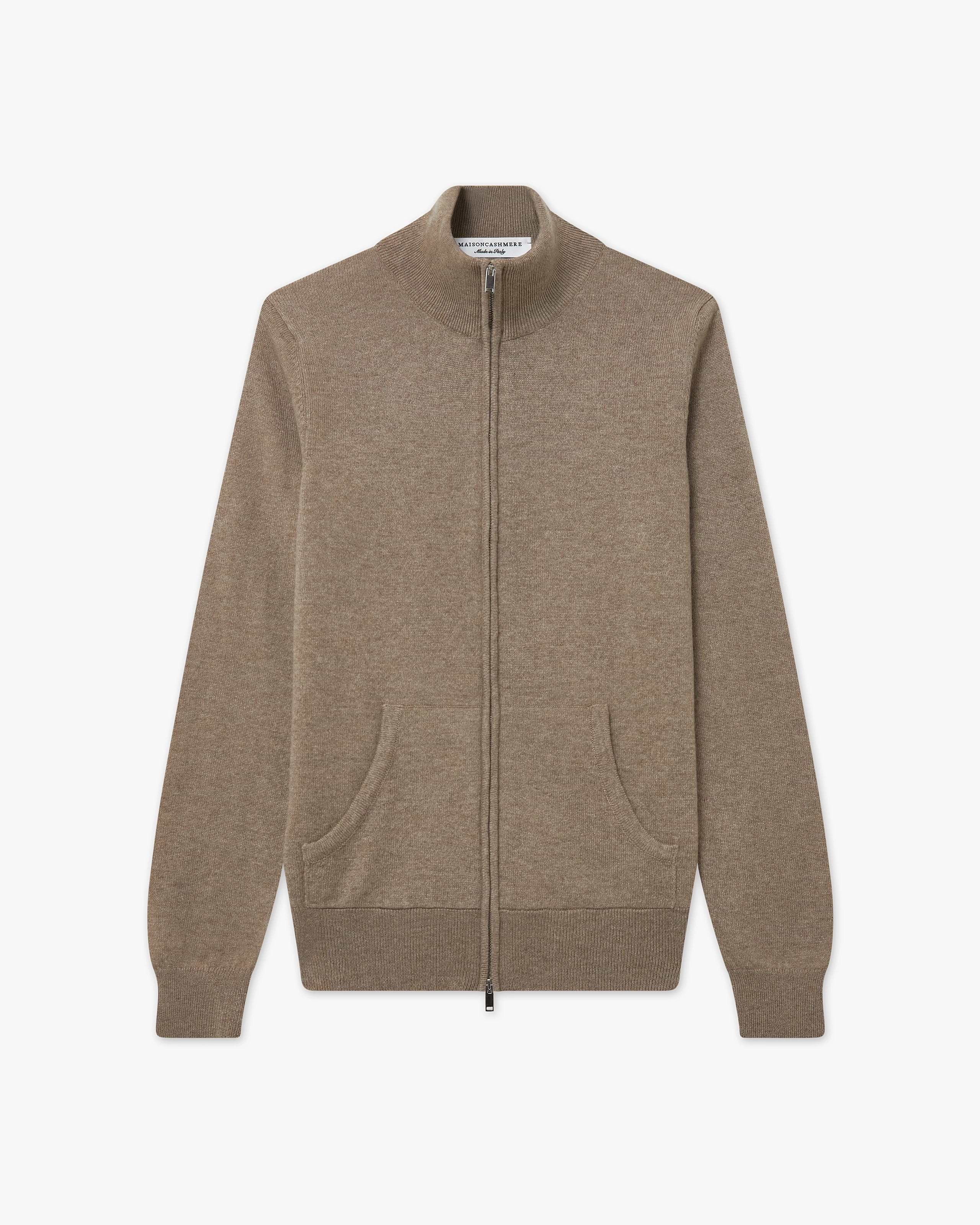 Salò Zip-Cardigan Damen - Taupe - Archiv