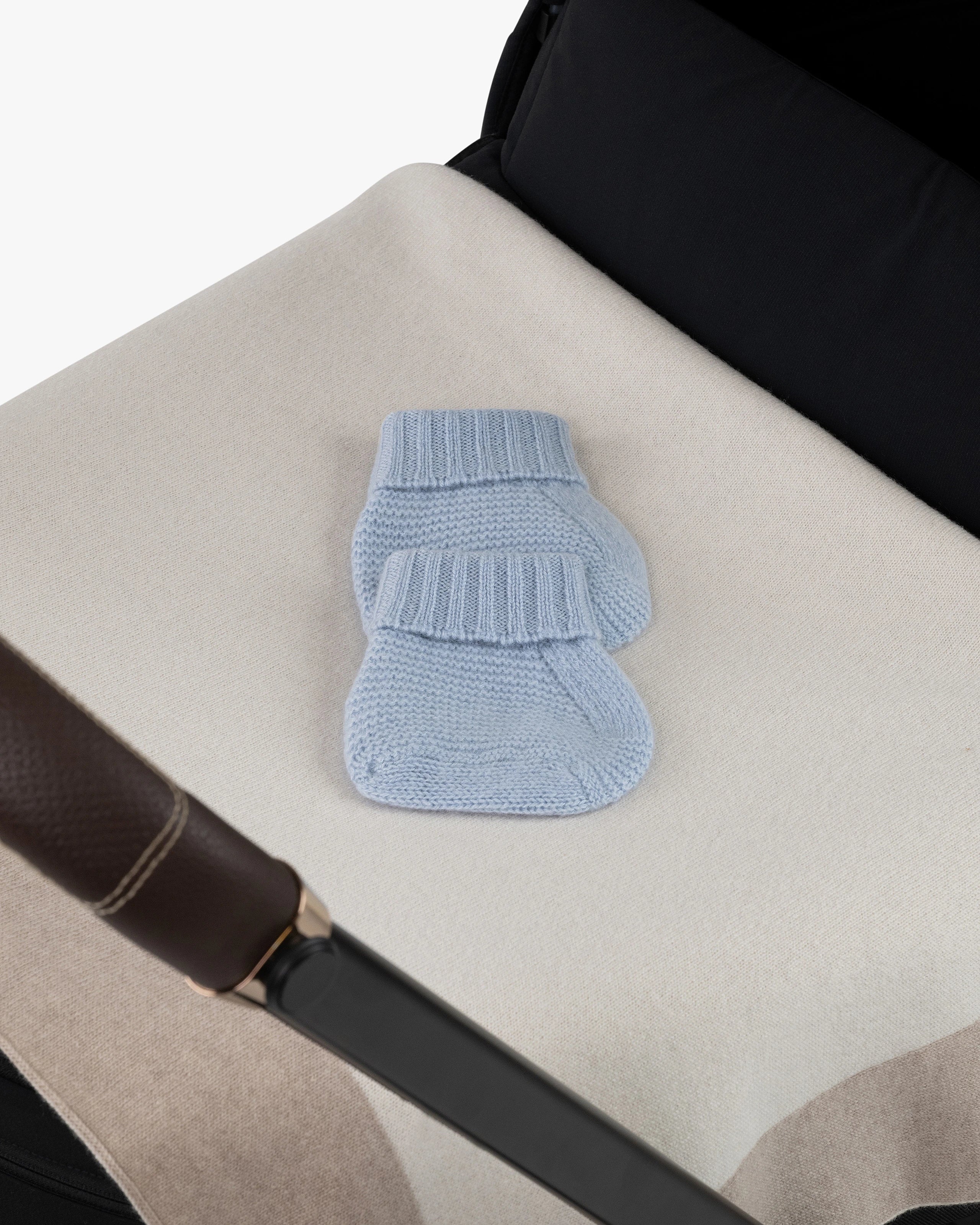 Baby Booties - Light Blue Cashmere