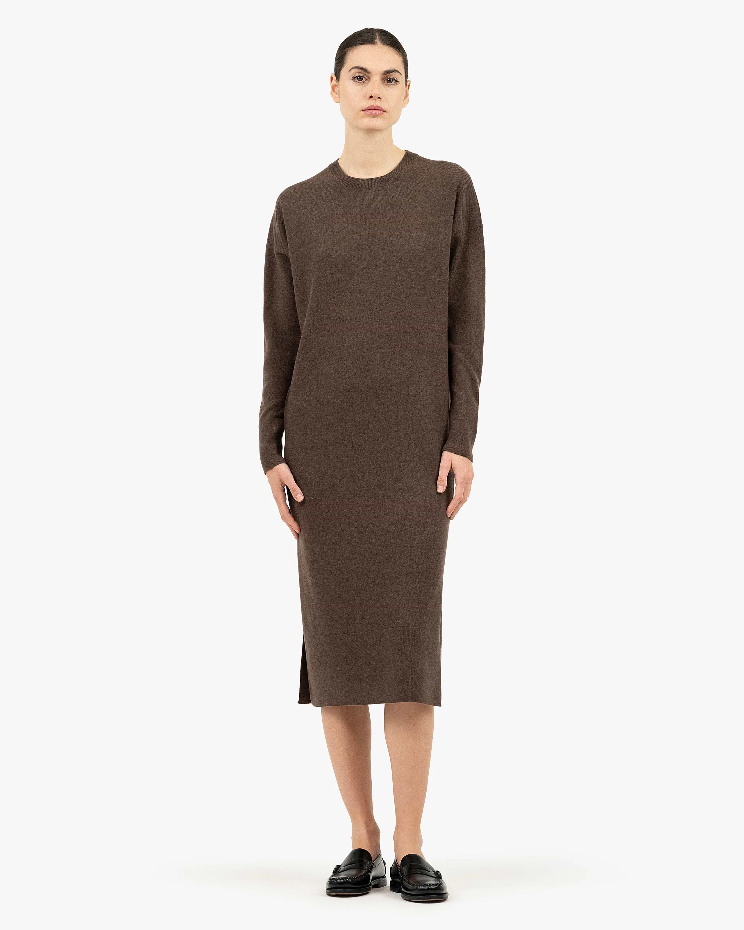 ladies cashmere dresses Cashmere and Wool Long Dress for Woman trikicashmere