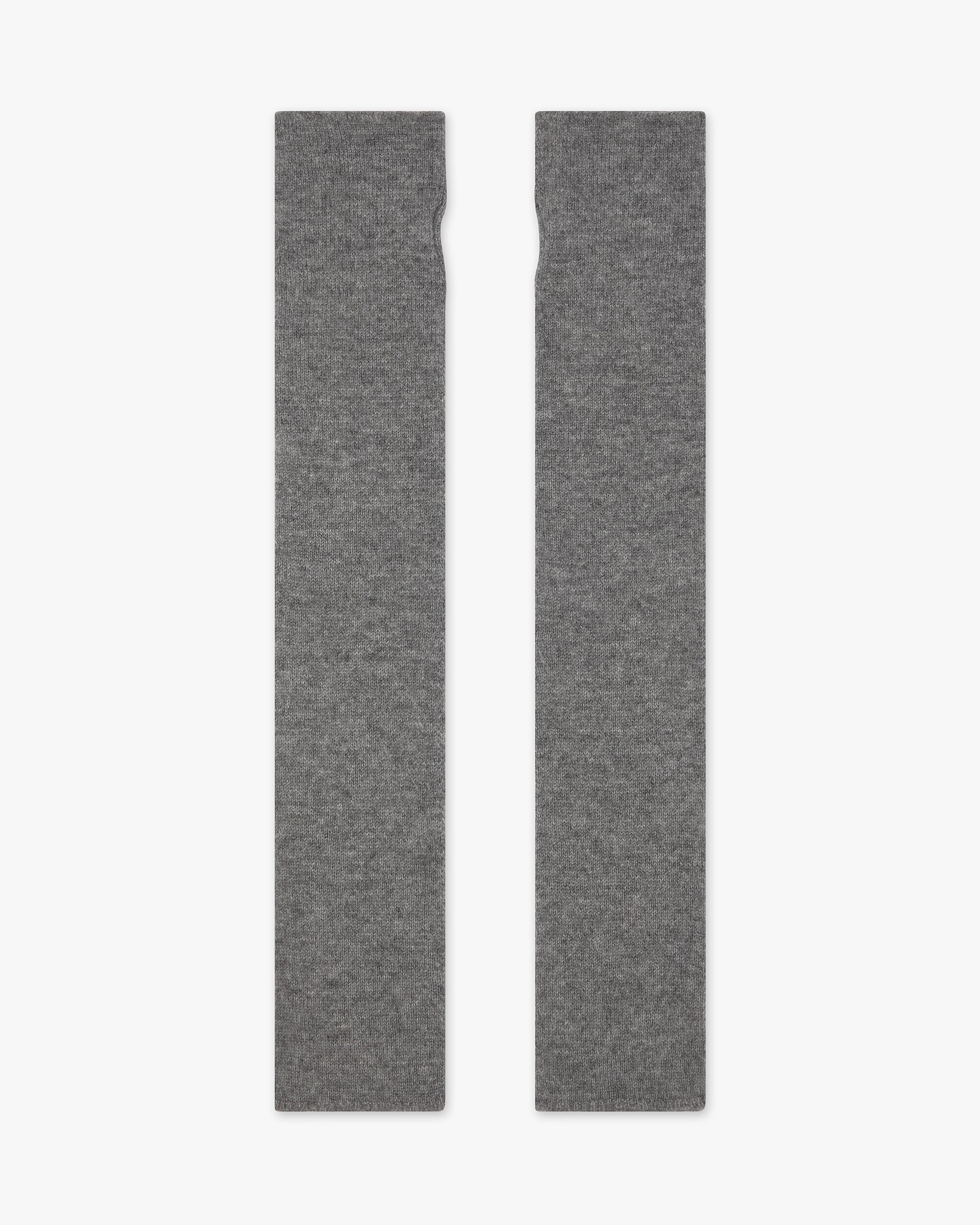 Fingerless Gloves - Medium Grey Cashmere