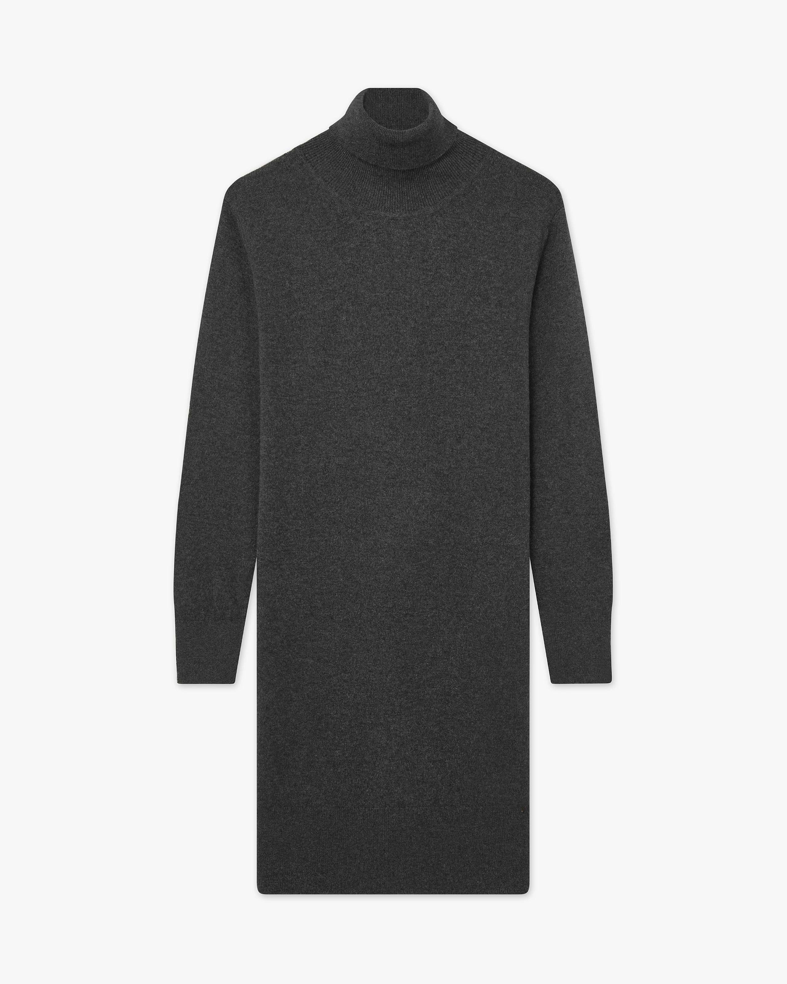 grey ribbed turtleneck dress Wolford Ribbed-knit turtleneck Dress