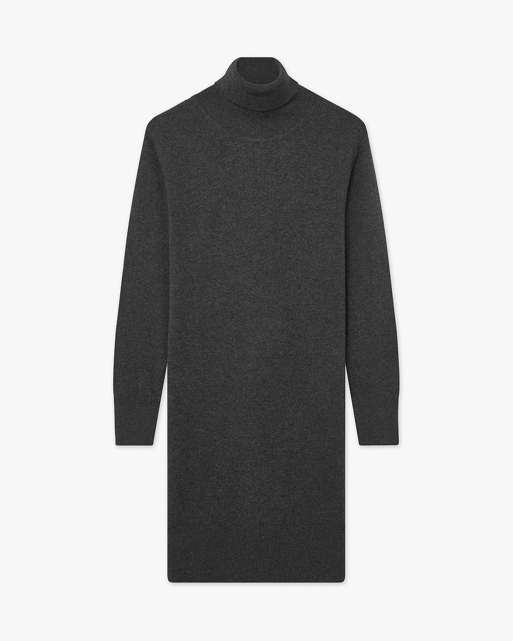 souffle yarn turtleneck long sleeve dress Uniqlo Souffl Yarn Turtleneck Long Sleeved Sweater Dress Dark Gray Size Small