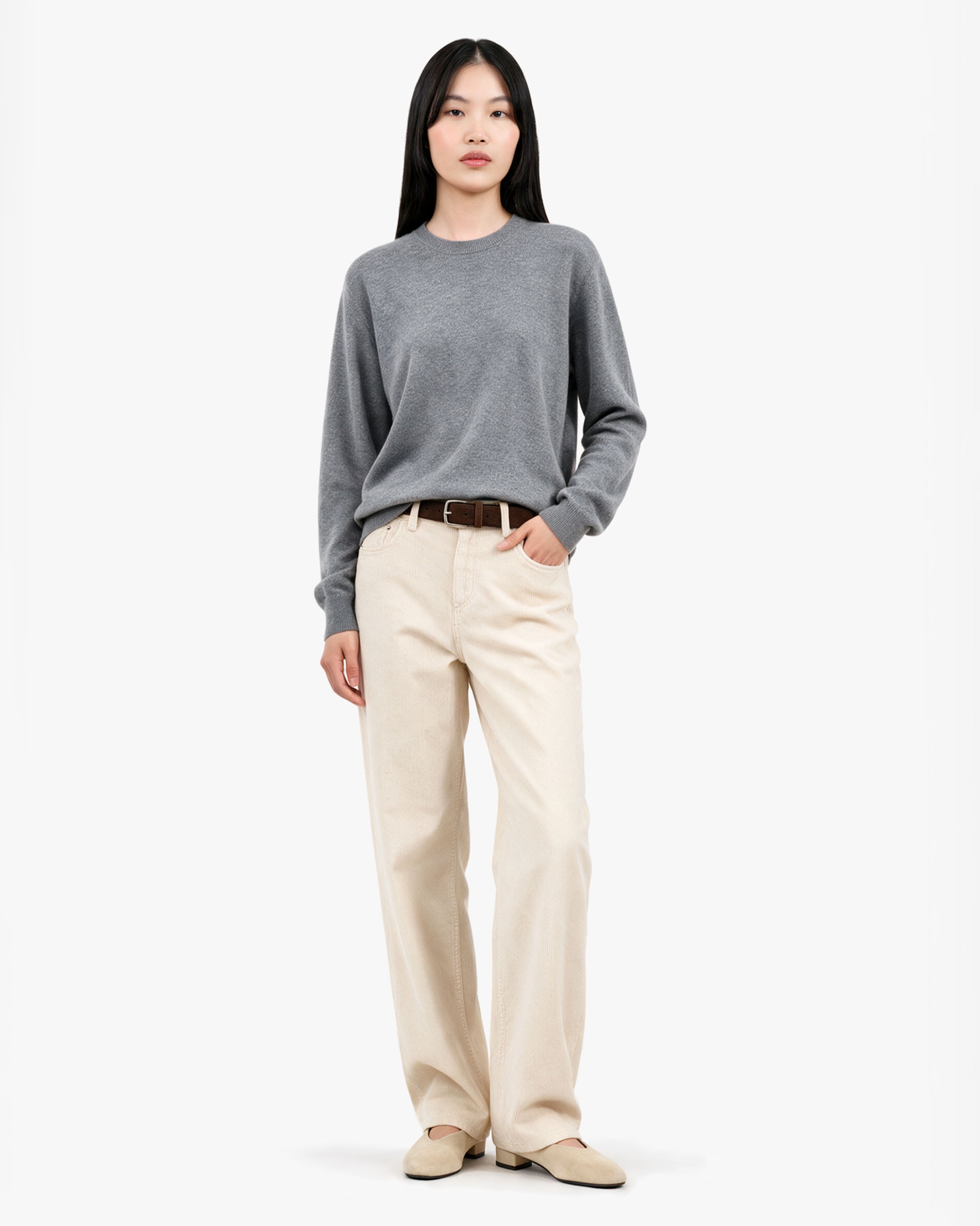 Women's Classic Prestige Crewneck · Medium Grey Women > Crewneck Sweater