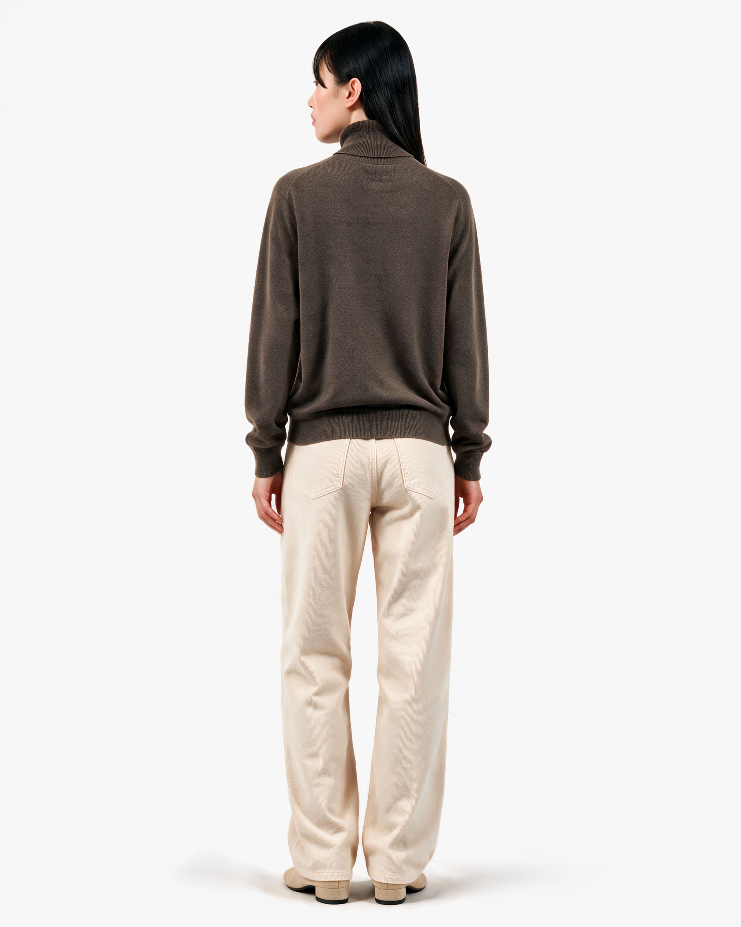 Women's Classic Prestige Roll Neck · Brown
