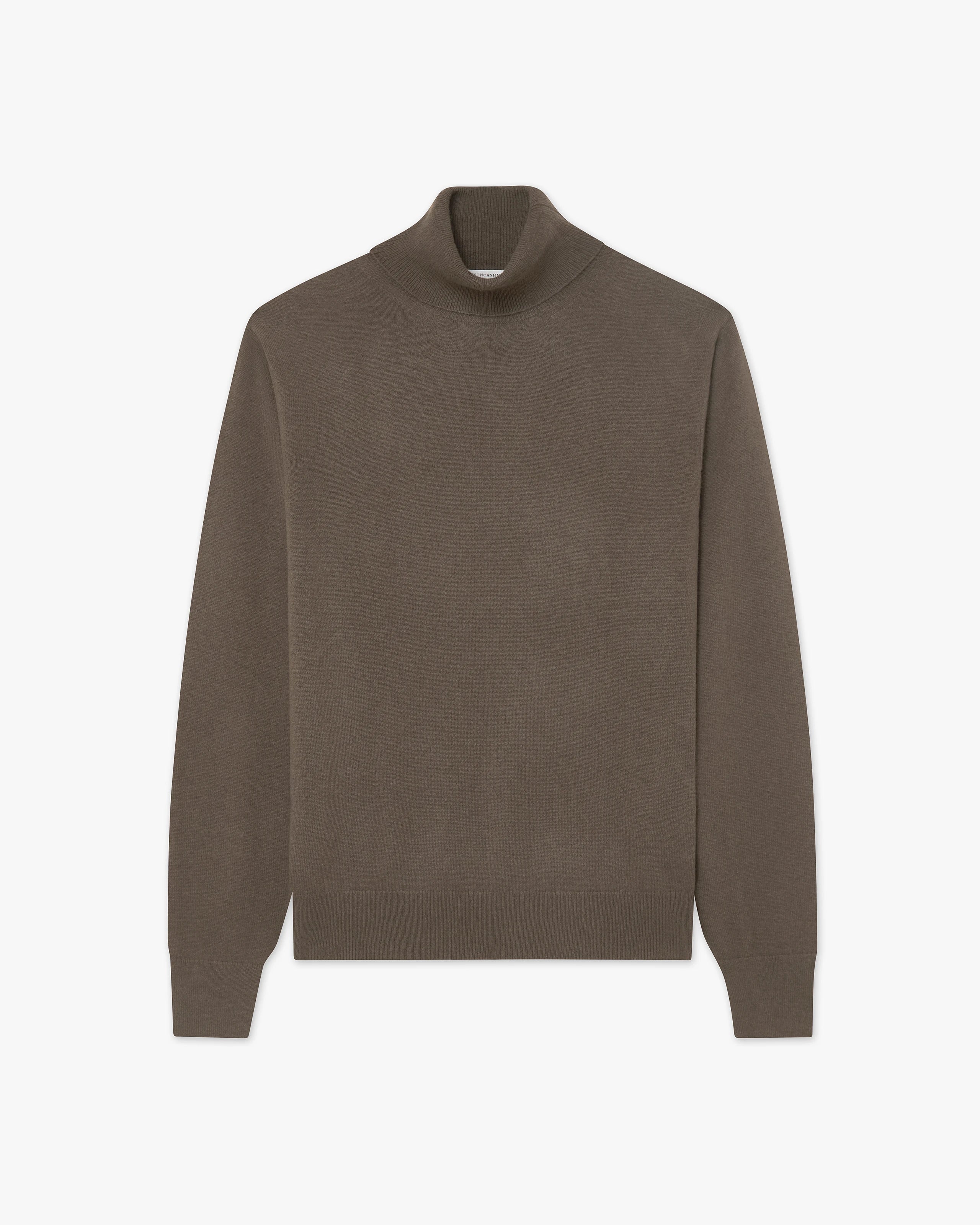 Pull Col Roulé Classic Prestige Femme · Marron