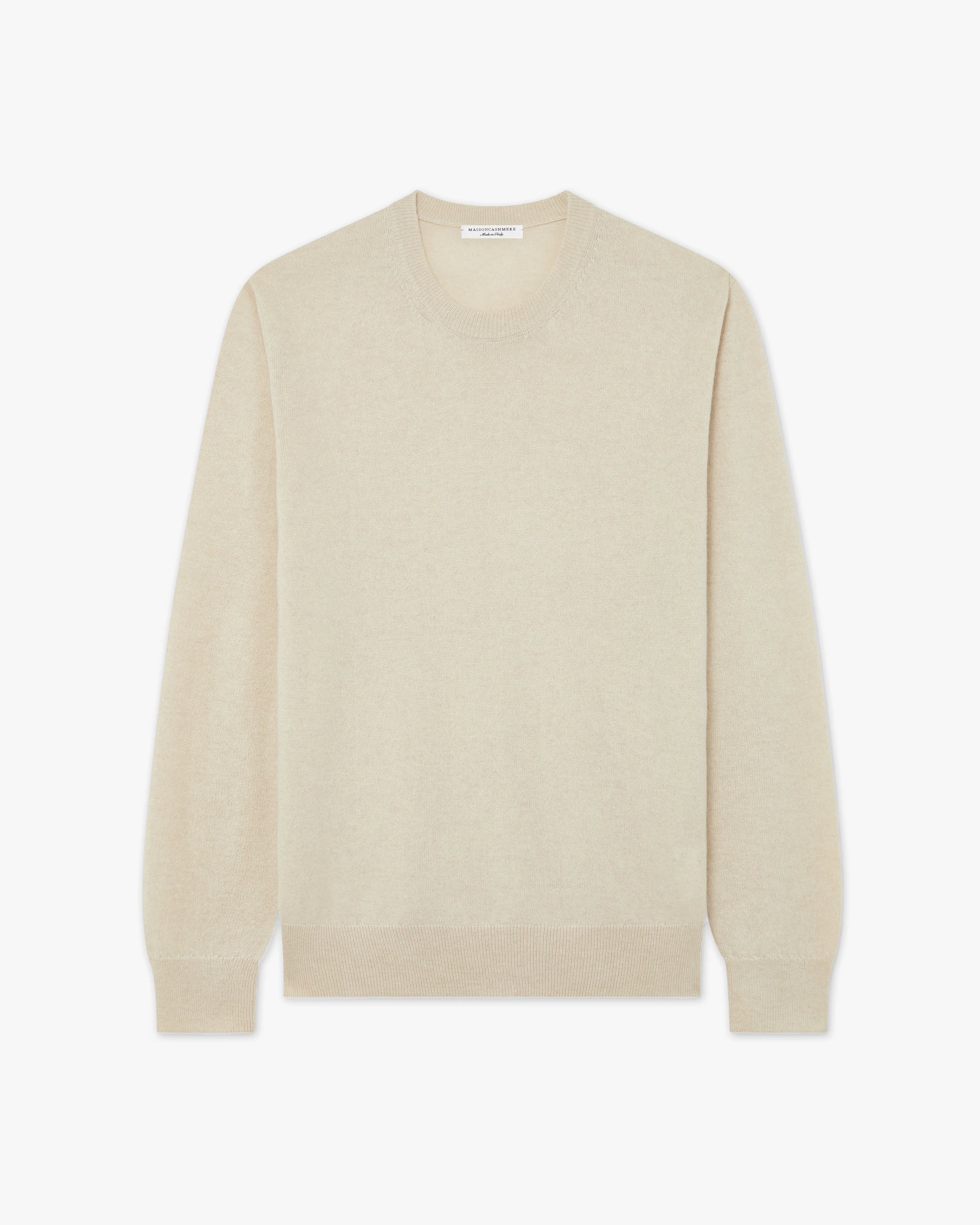Pull Col Rond Classic Prestige Homme · Beige