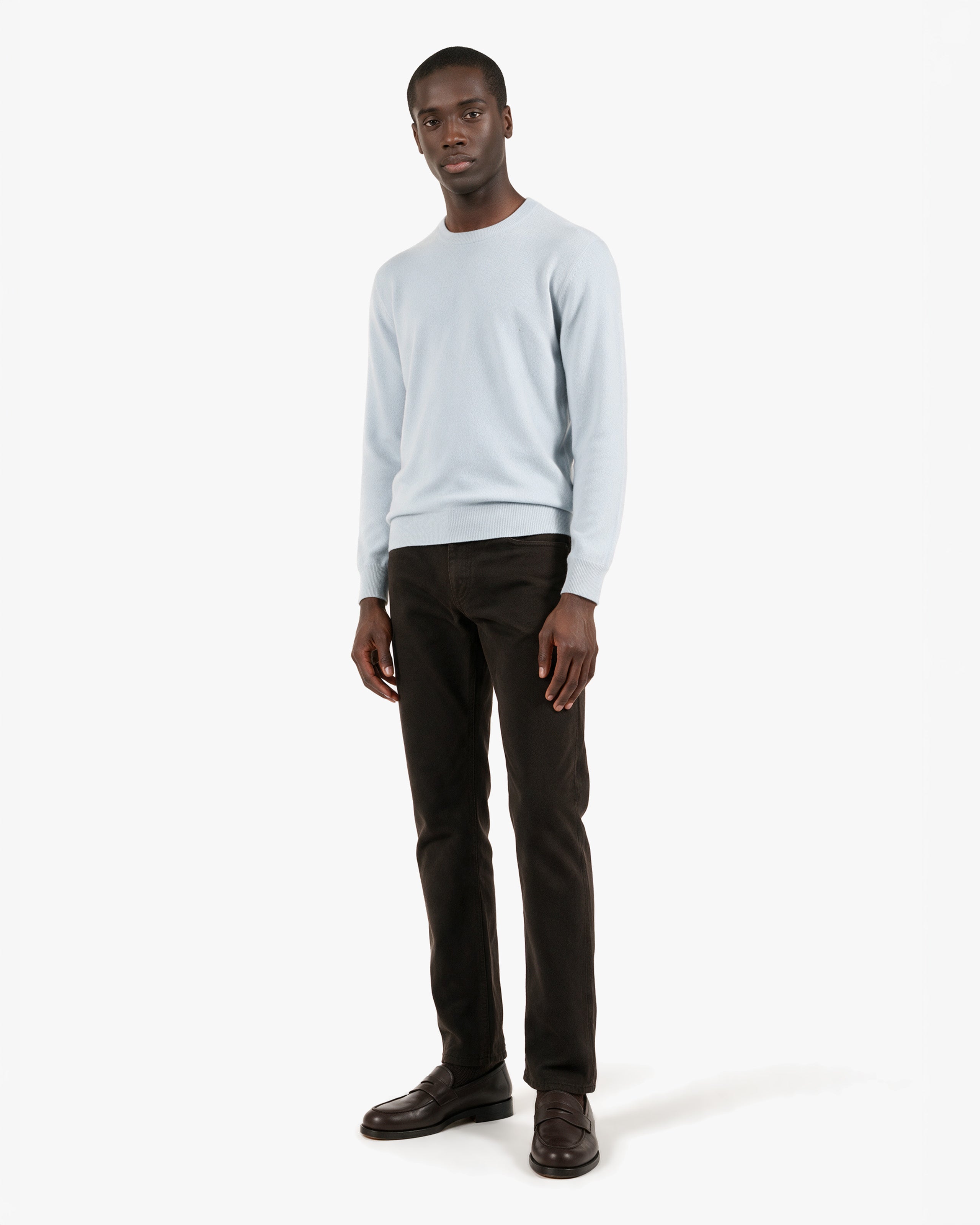 Pull Col Rond Classic Prestige Homme · Bleu Clair