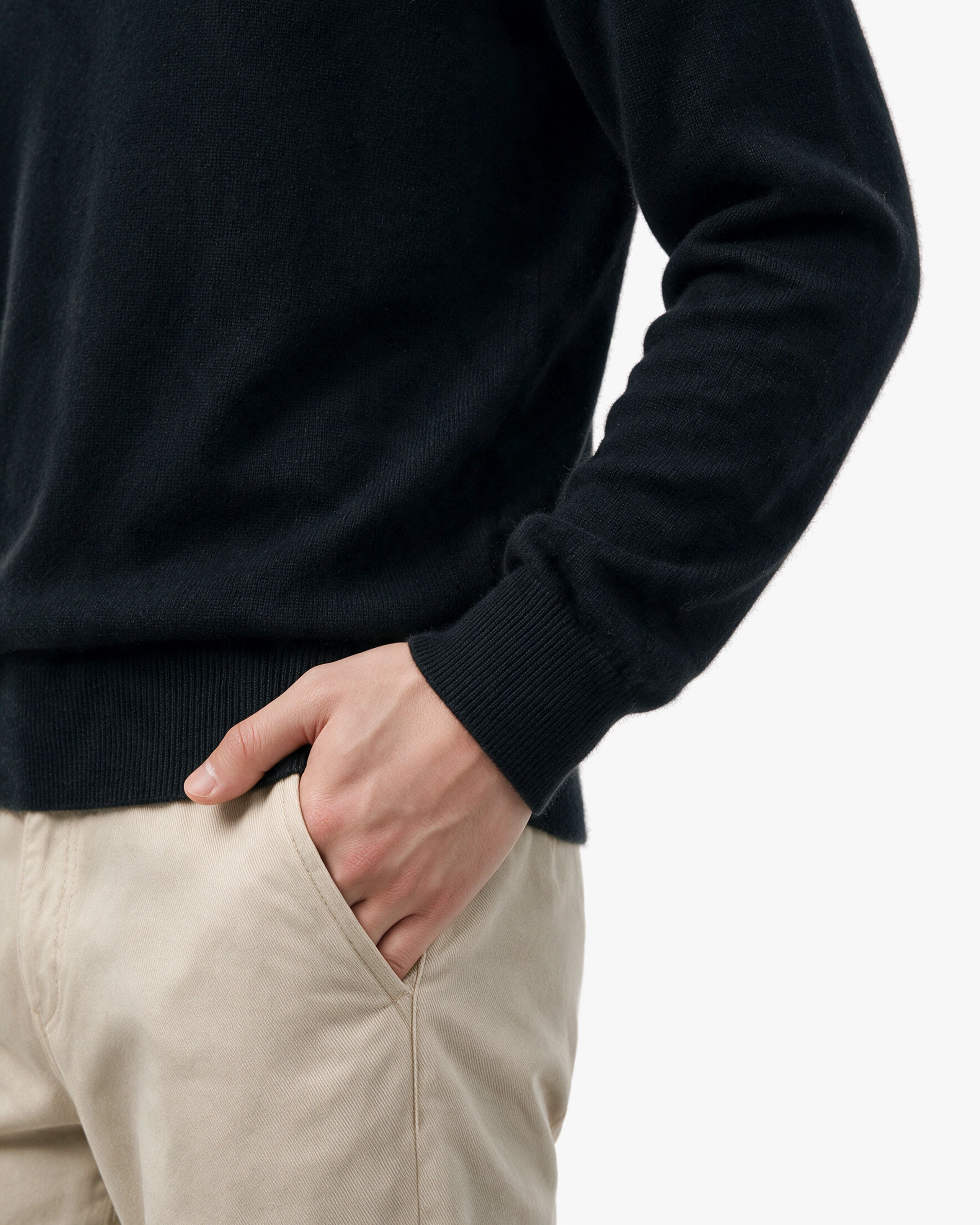 Pull Col Rond Classic Prestige Homme · Noir