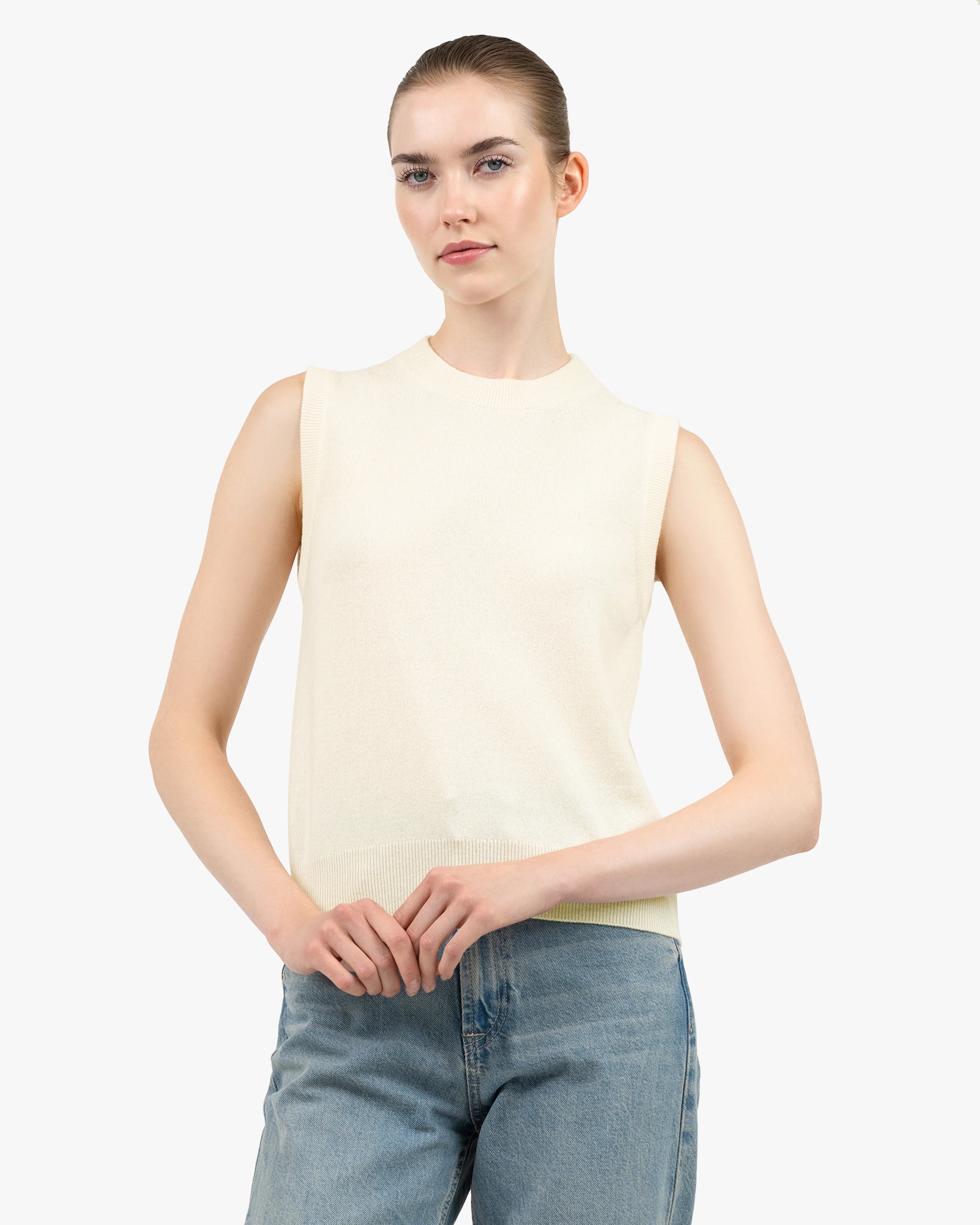 Essential Top - White Cashmere