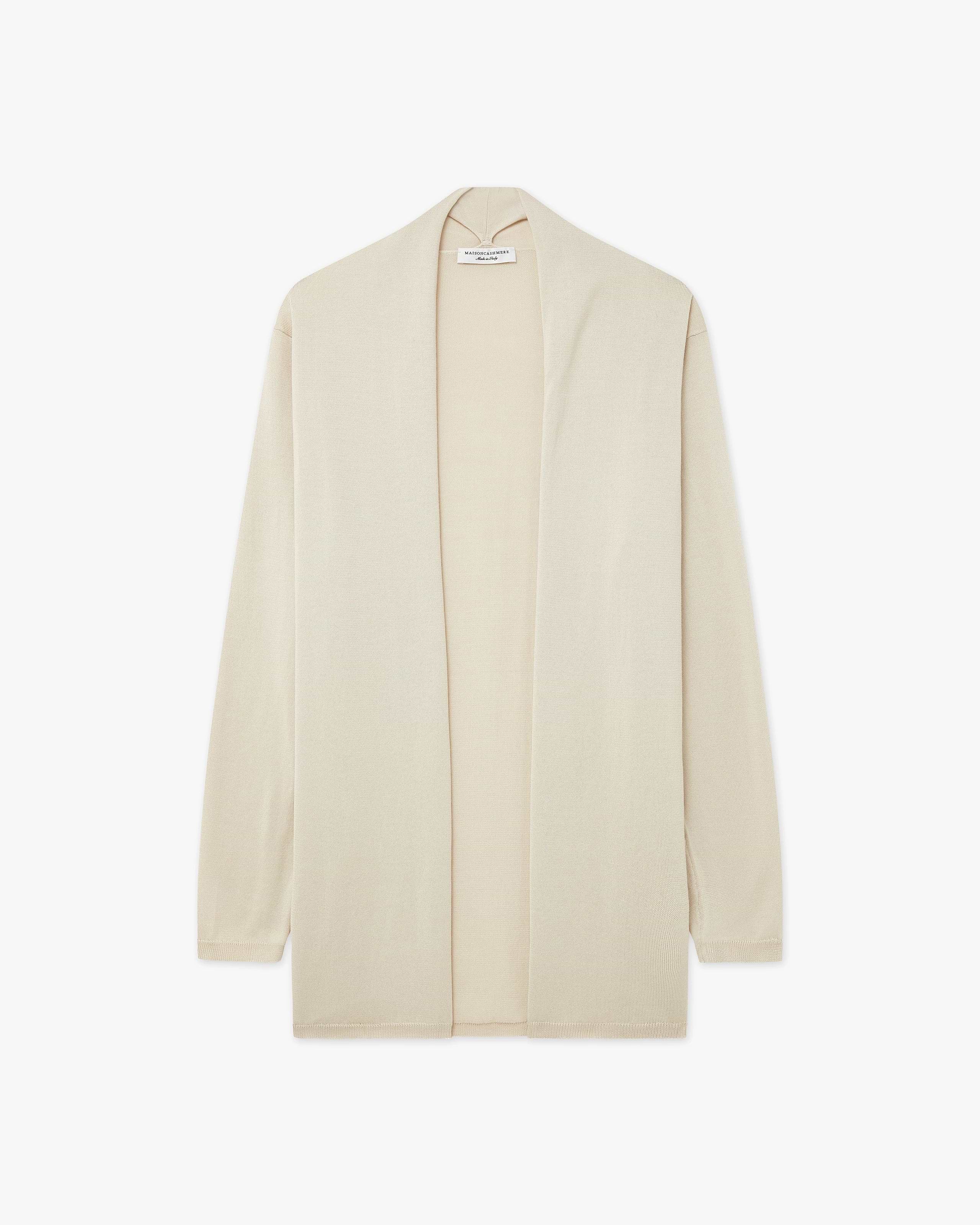 Oasi Open Cardigan - Beige Cotone