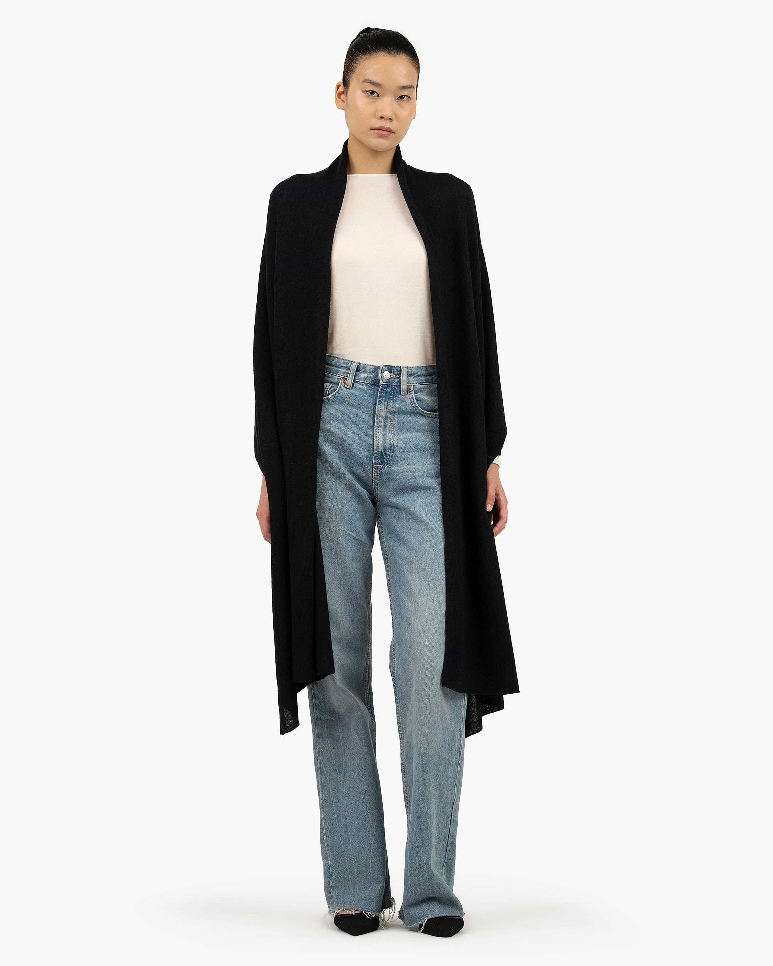 Essential Maxi Wrap - Black Cashmere