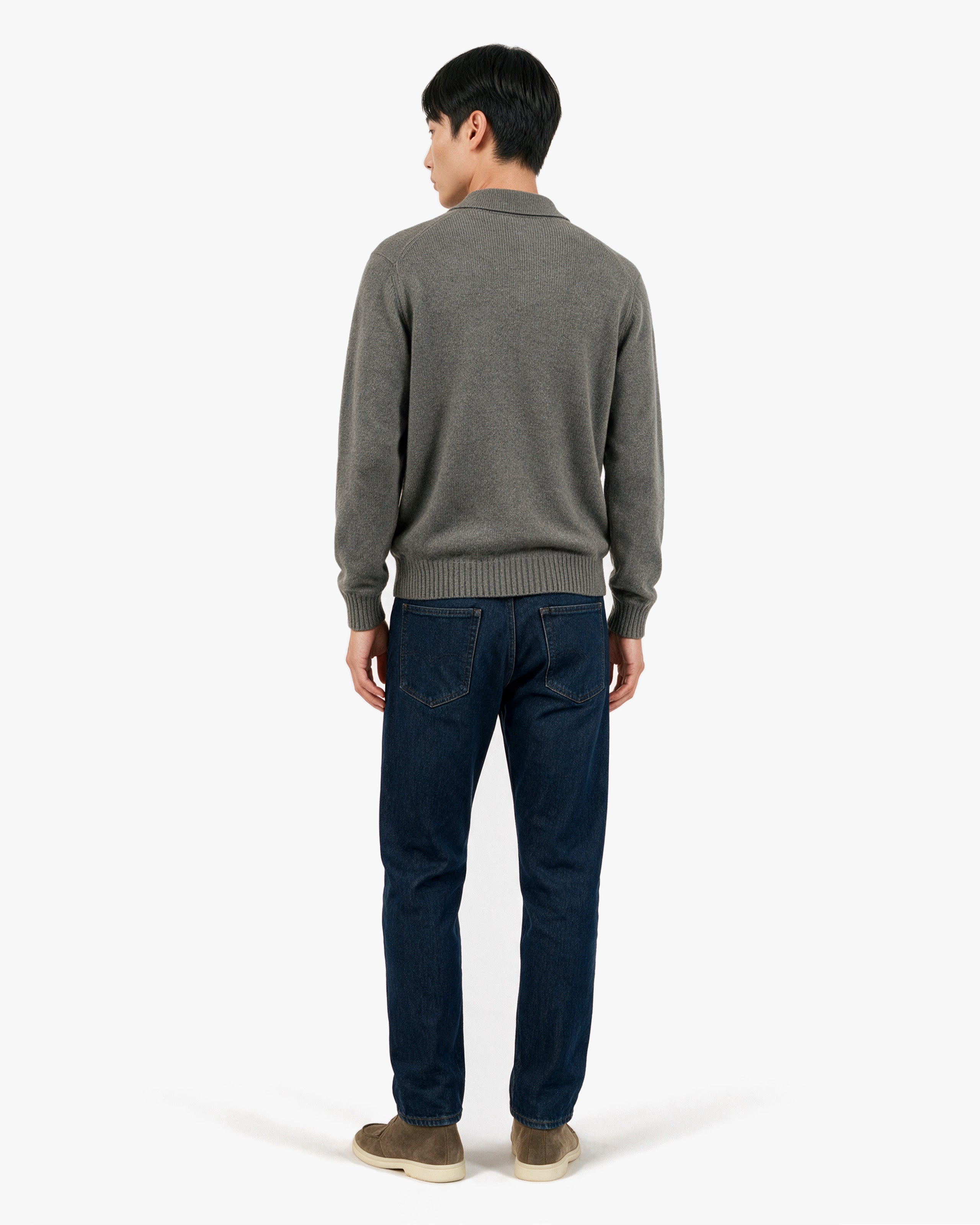 Men’s Faloria Polo Sweater · Grey