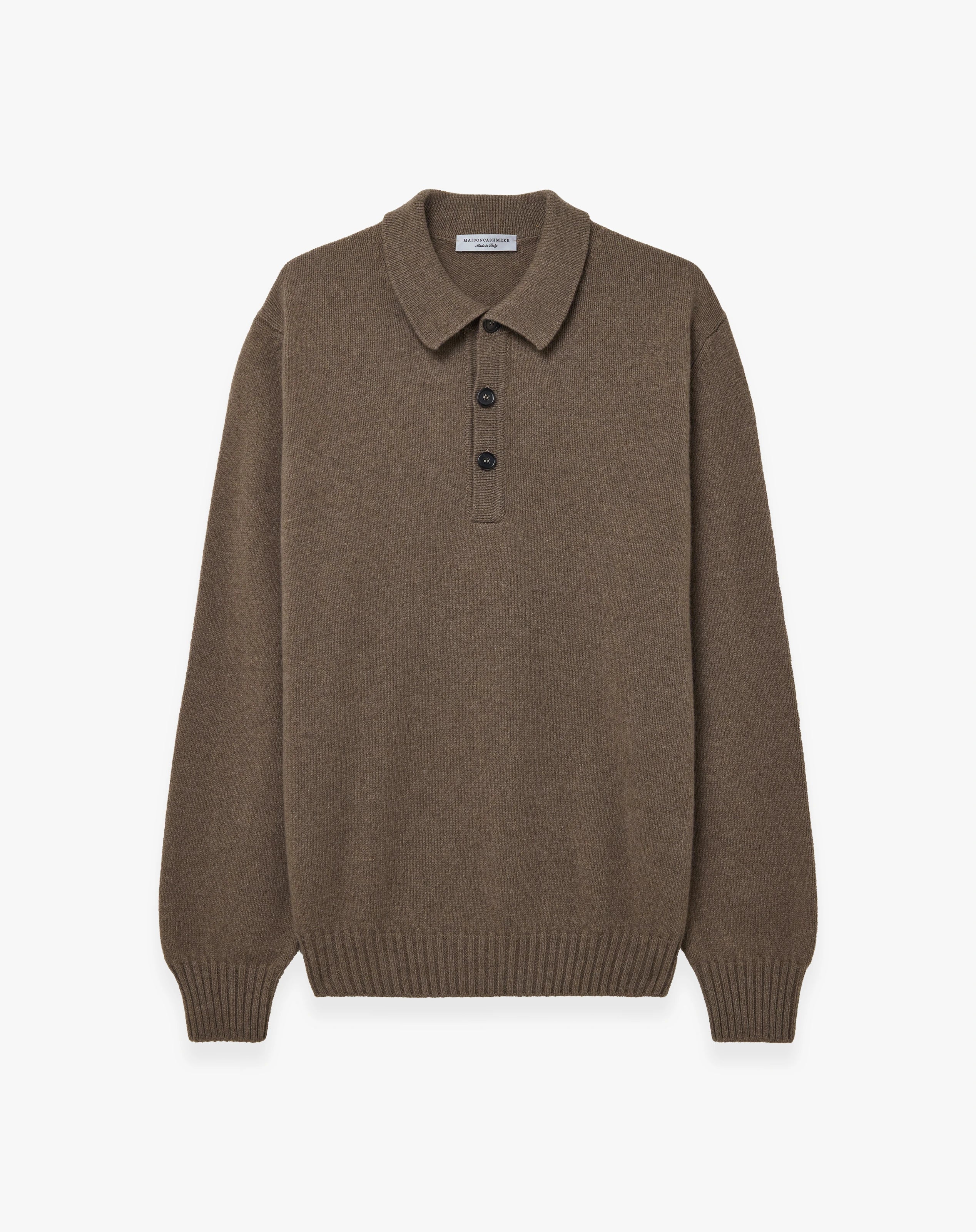 Pull Polo Faloria Homme · Brun