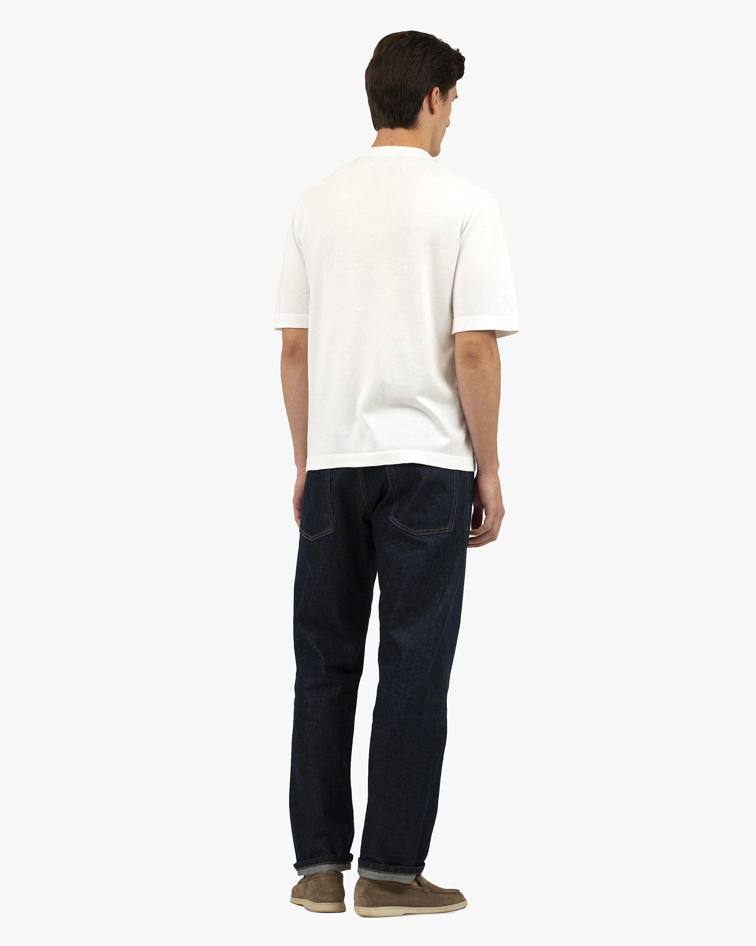 Men's Giza Maxi Tee - White Cotone