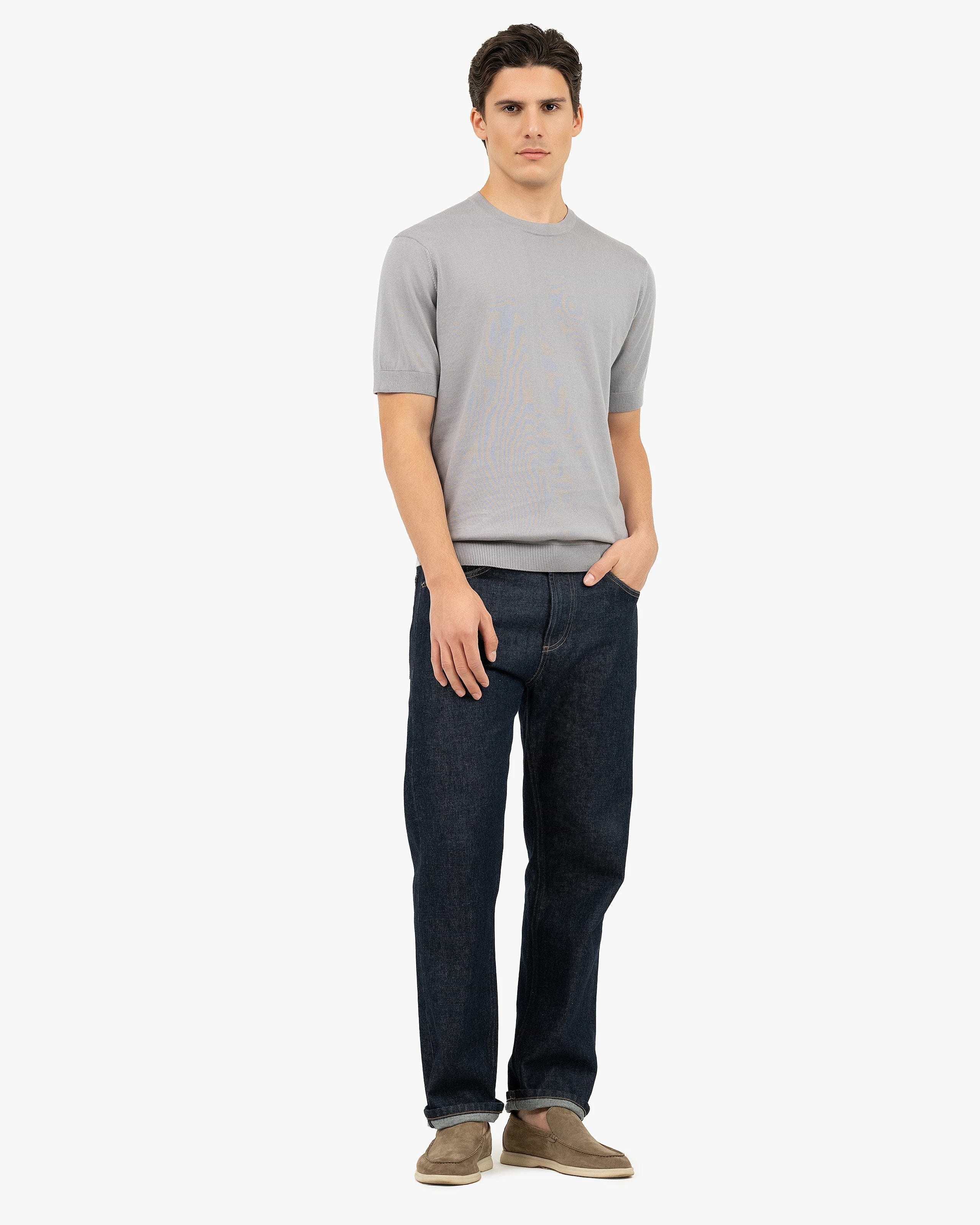 Men's Giza Tee - Grey Cotone
