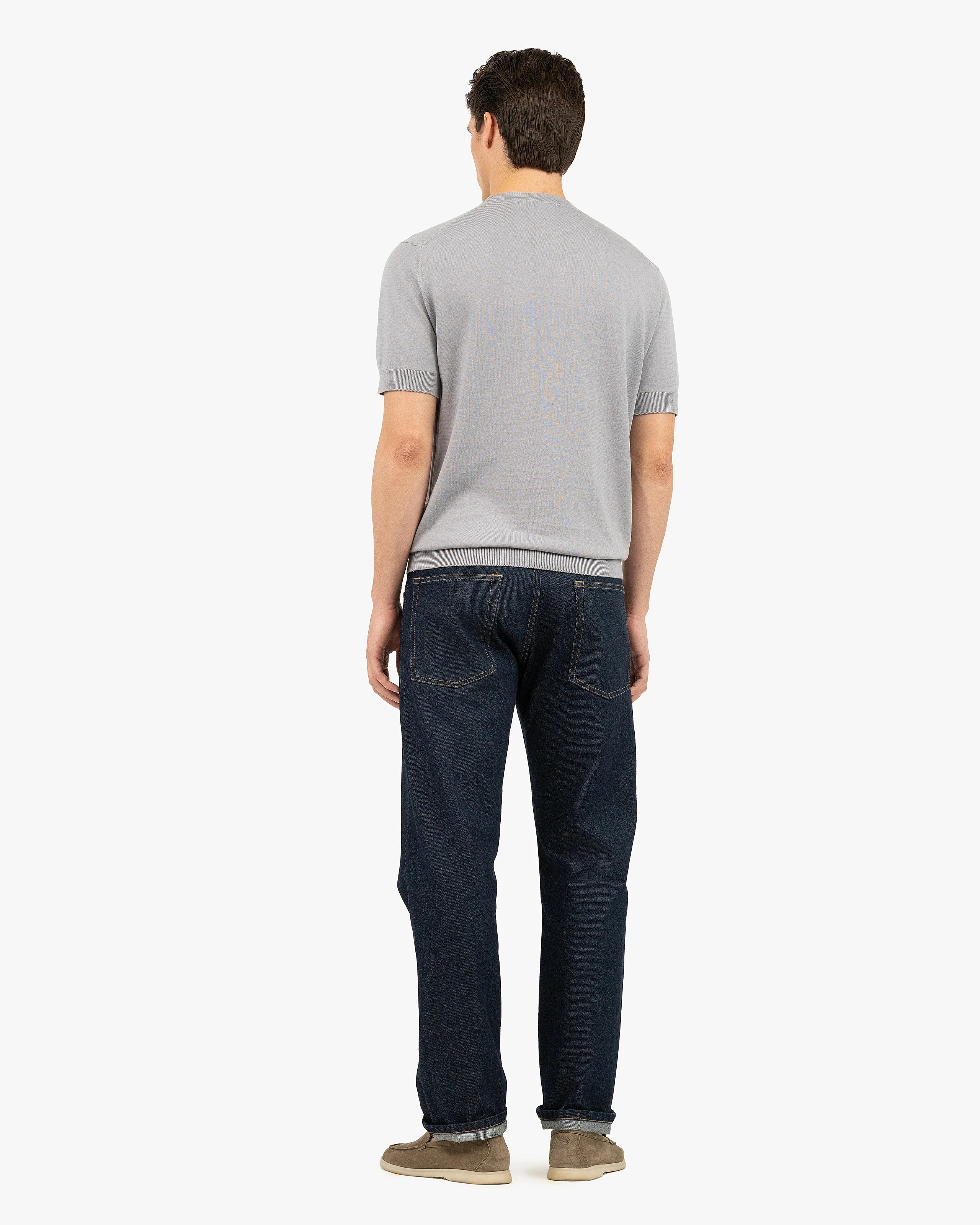Men's Giza Tee - Grey Cotone