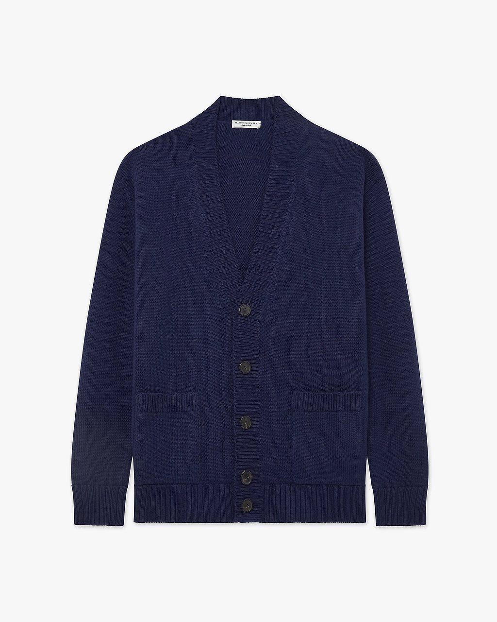 Men's Moritz Maxi Merino Cardigan - Blue | MaisonCashmere
