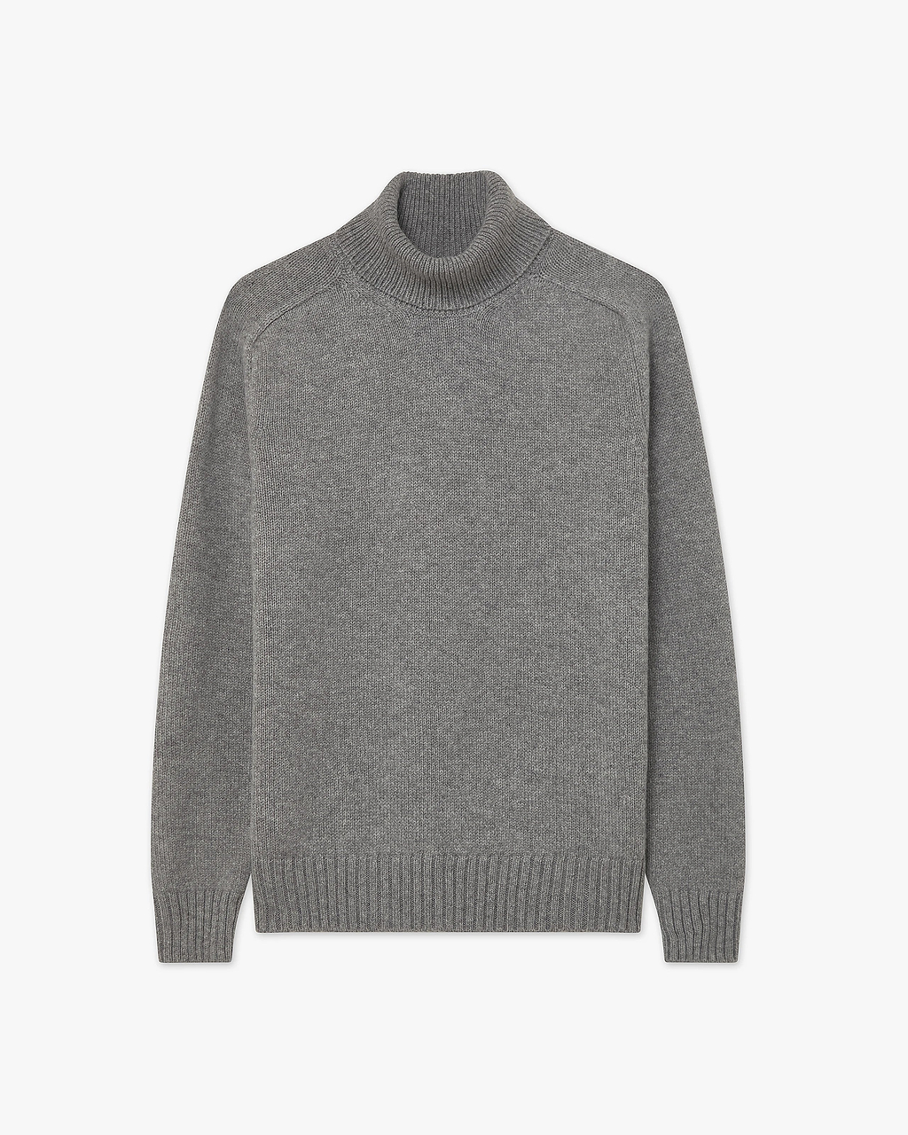 Men's Moritz Merino Turtleneck Sweater - Grey | MaisonCashmere
