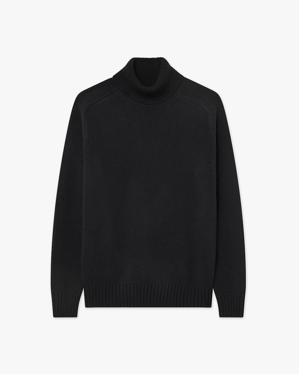 トップス ennoy MERINO WOOL SWEATER BLACK M Men's Moritz Merino Turtleneck Sweater - Black | MaisonCashmere