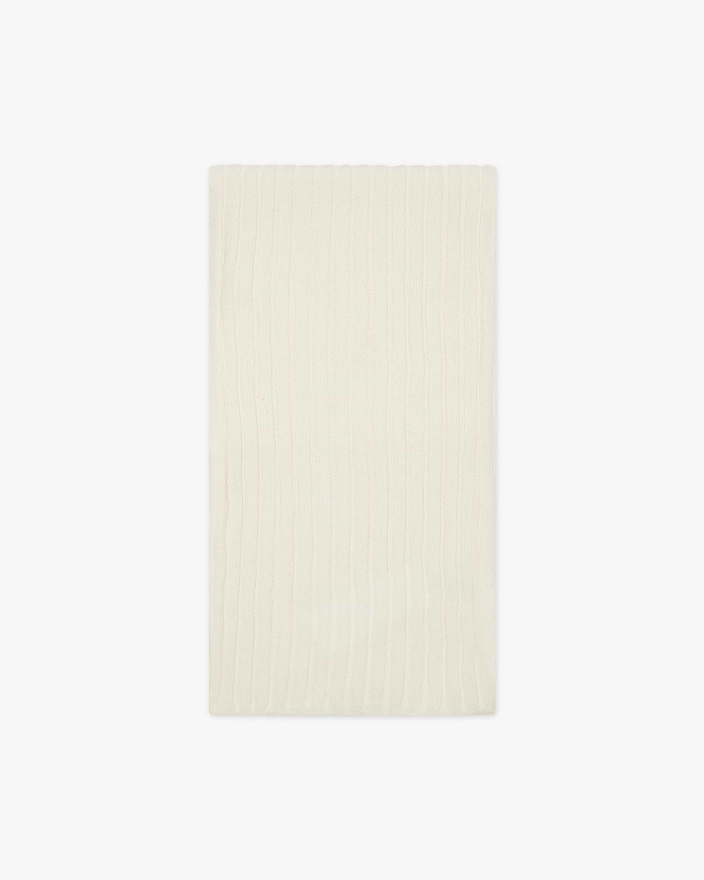 Ribbed Cashmere Scarf for Men - White | MaisonCashmere Ribbed Cashmere Scarf for Men - White | MaisonCashmere
