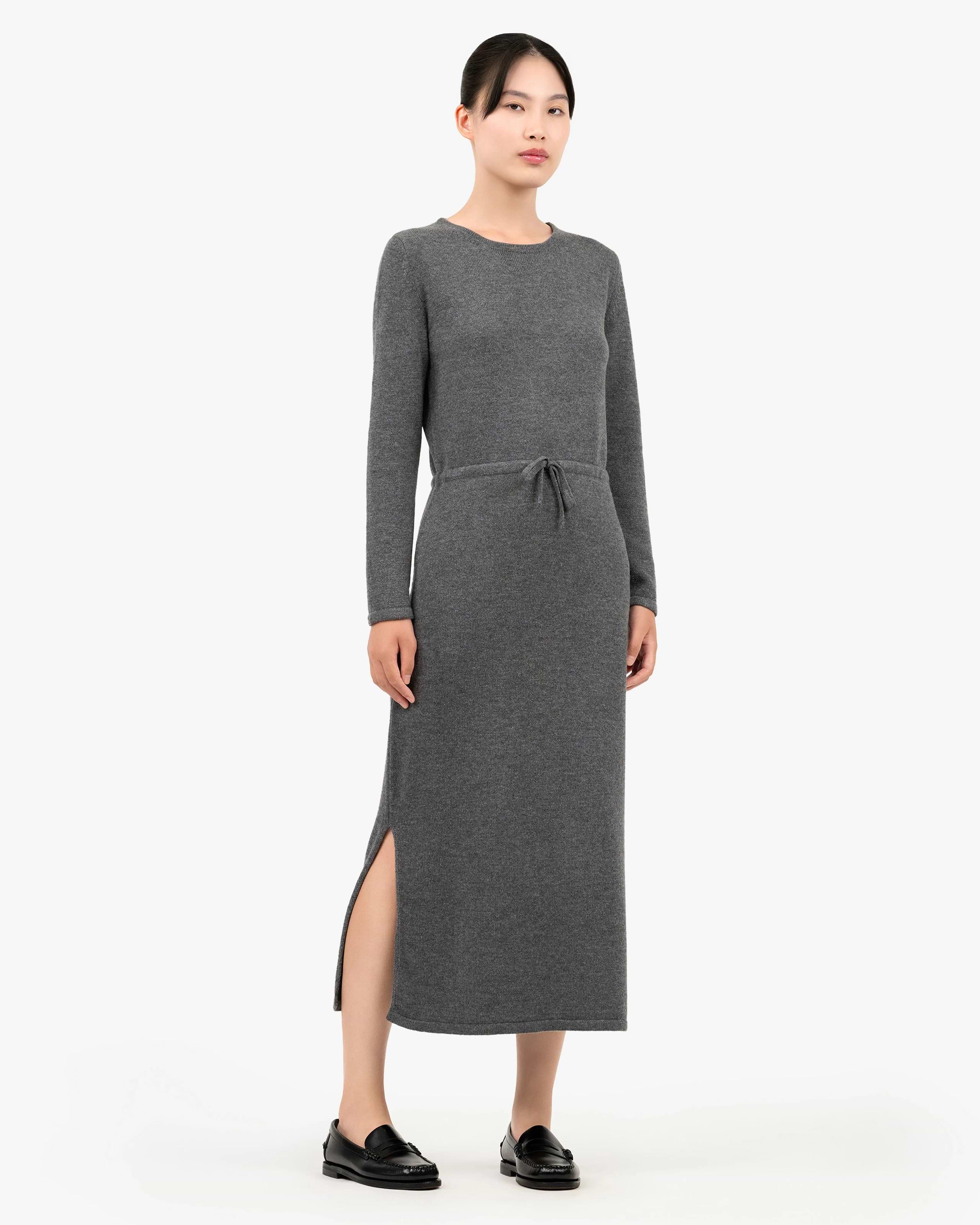 grey midi dress formal Women's Grey Midi Dresses