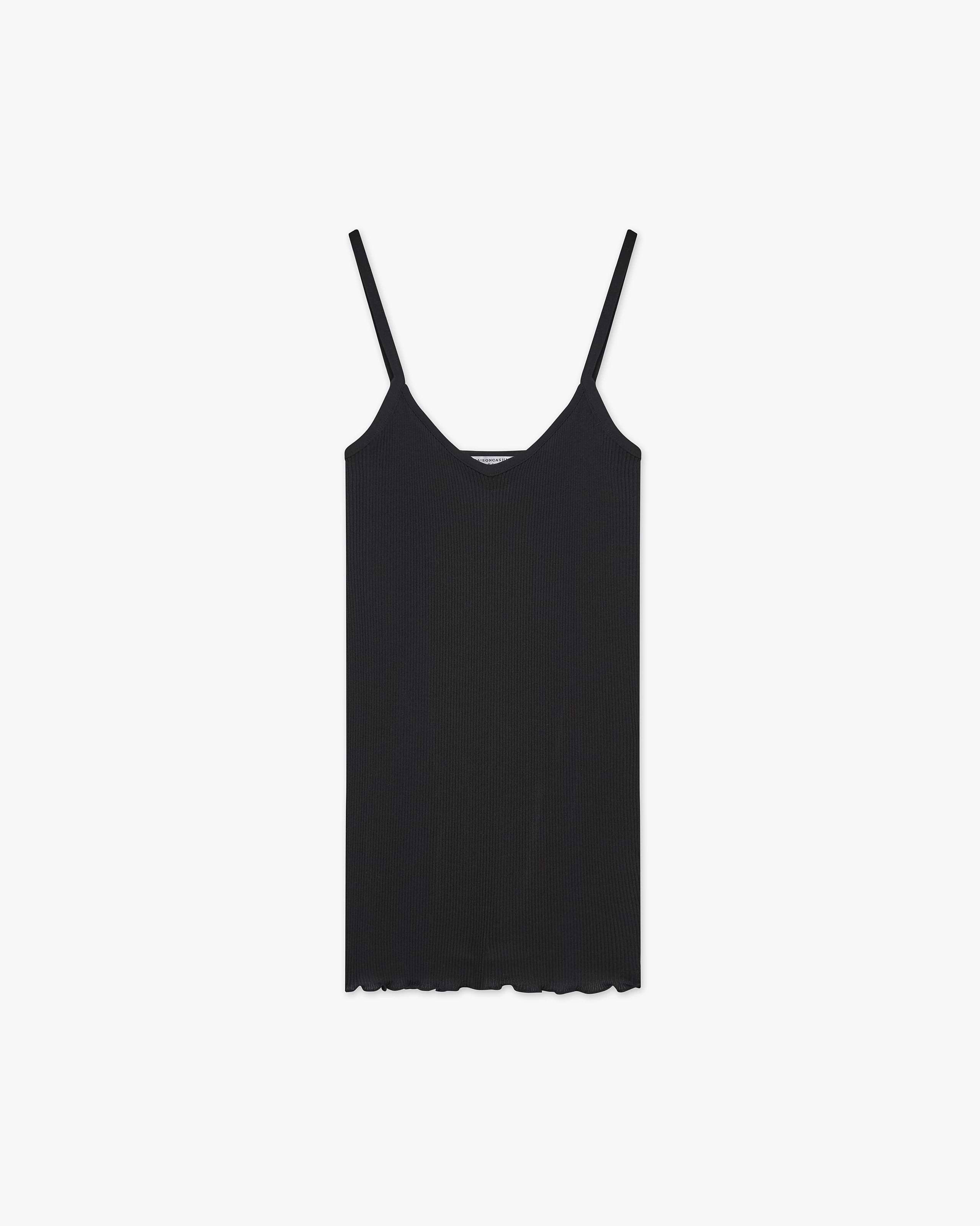 Pleated Top - Black Cotone / Seta