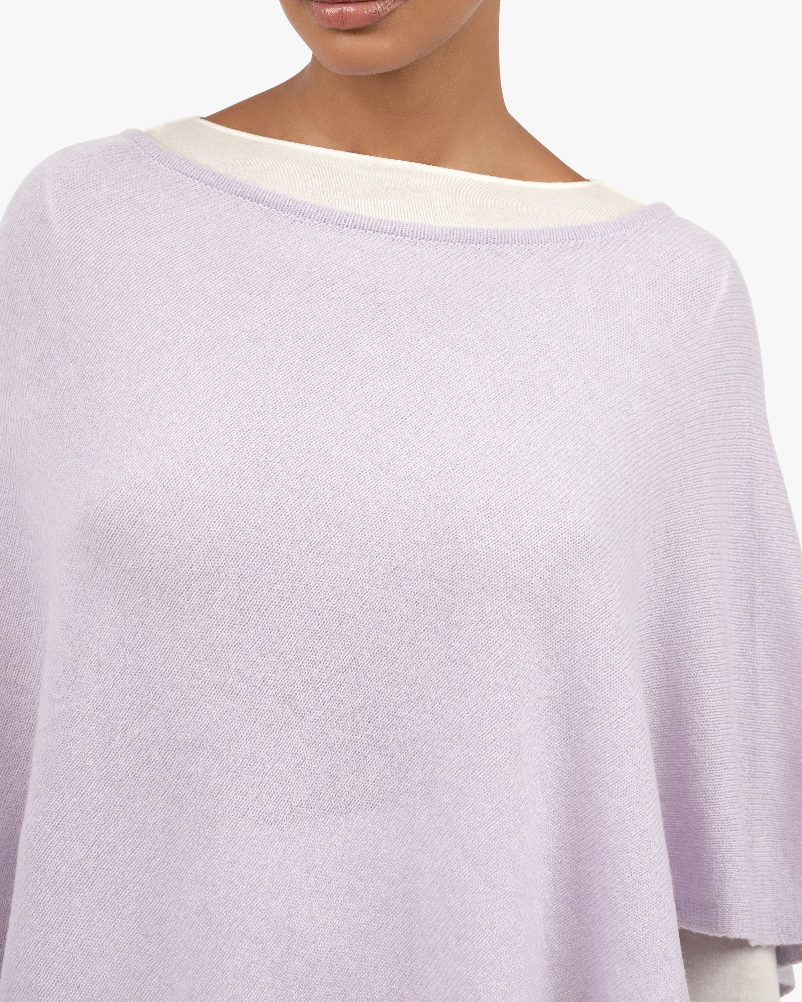 Ostuni Poncho - Lilac Cashmere