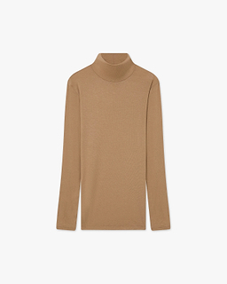 Ultralight Mock Neck Top · Camel Women > Base Layers