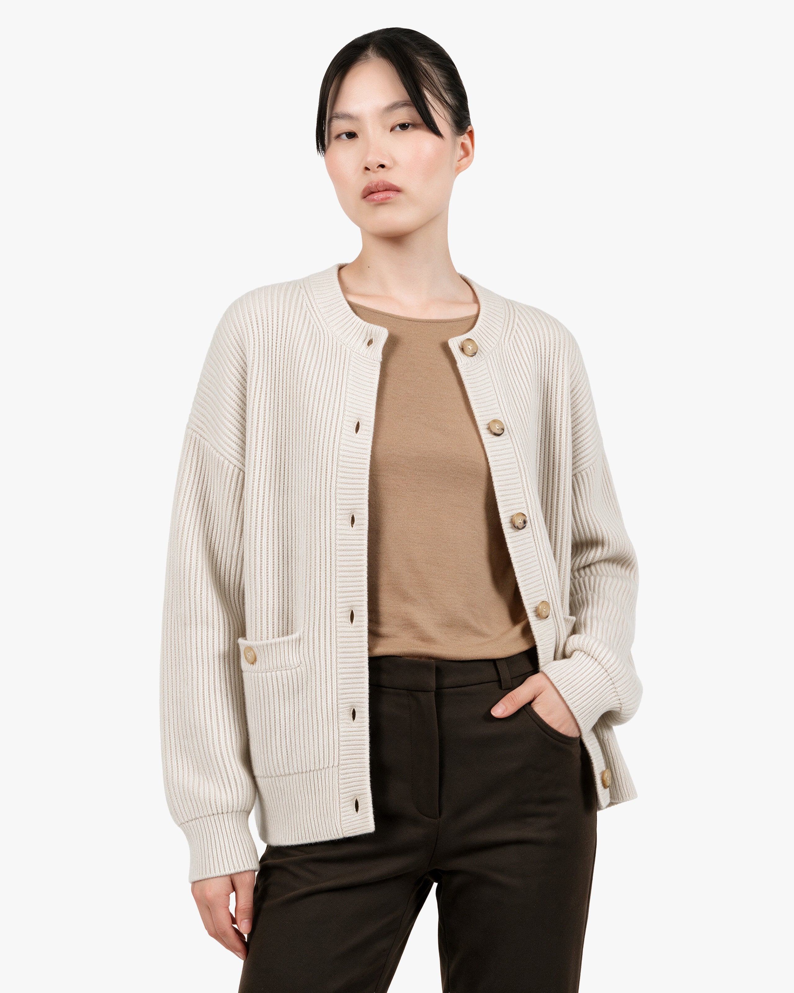 Cardigan Celerina Donna · Bianco