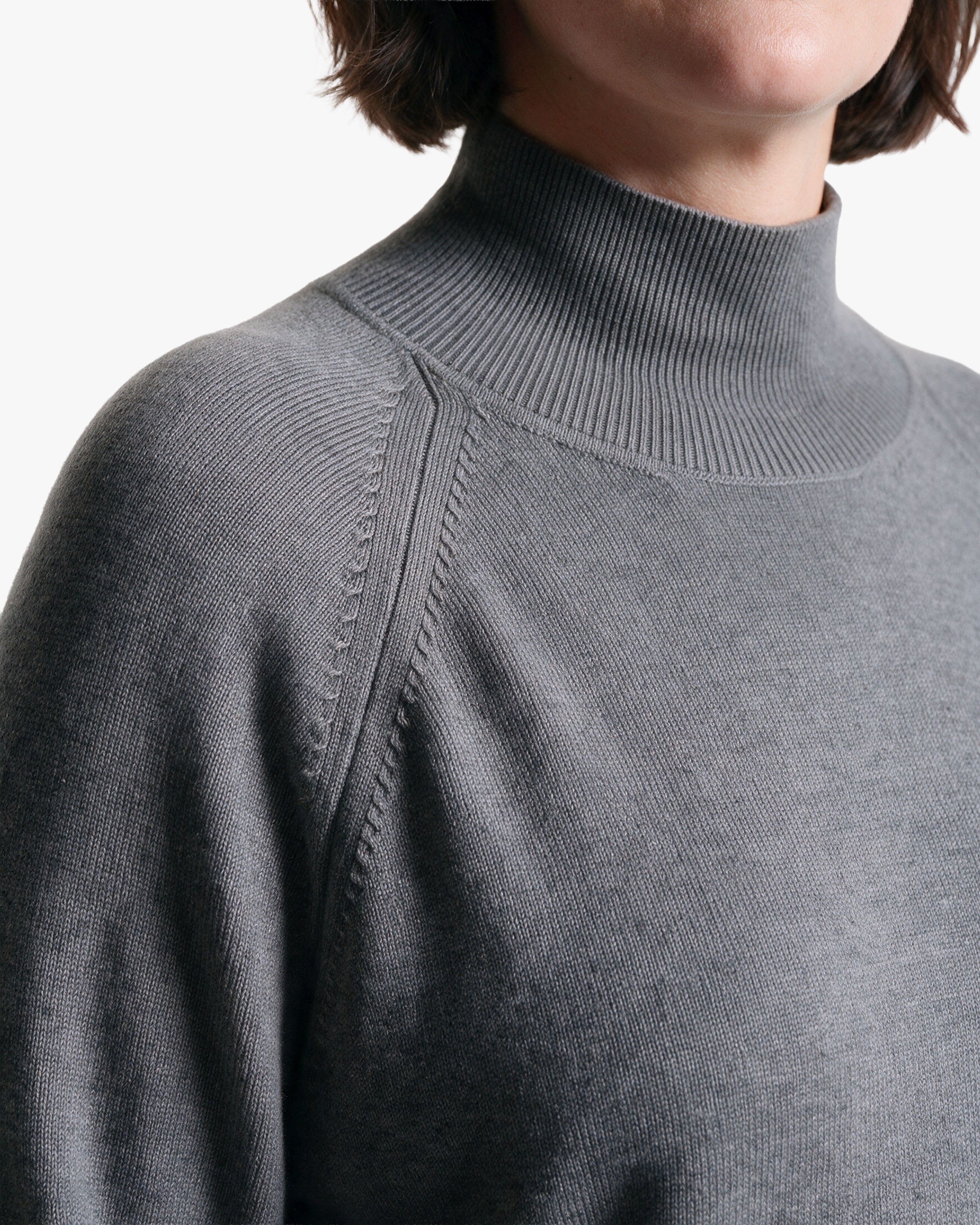 Pull Curvy Femme · Gris Moyen
