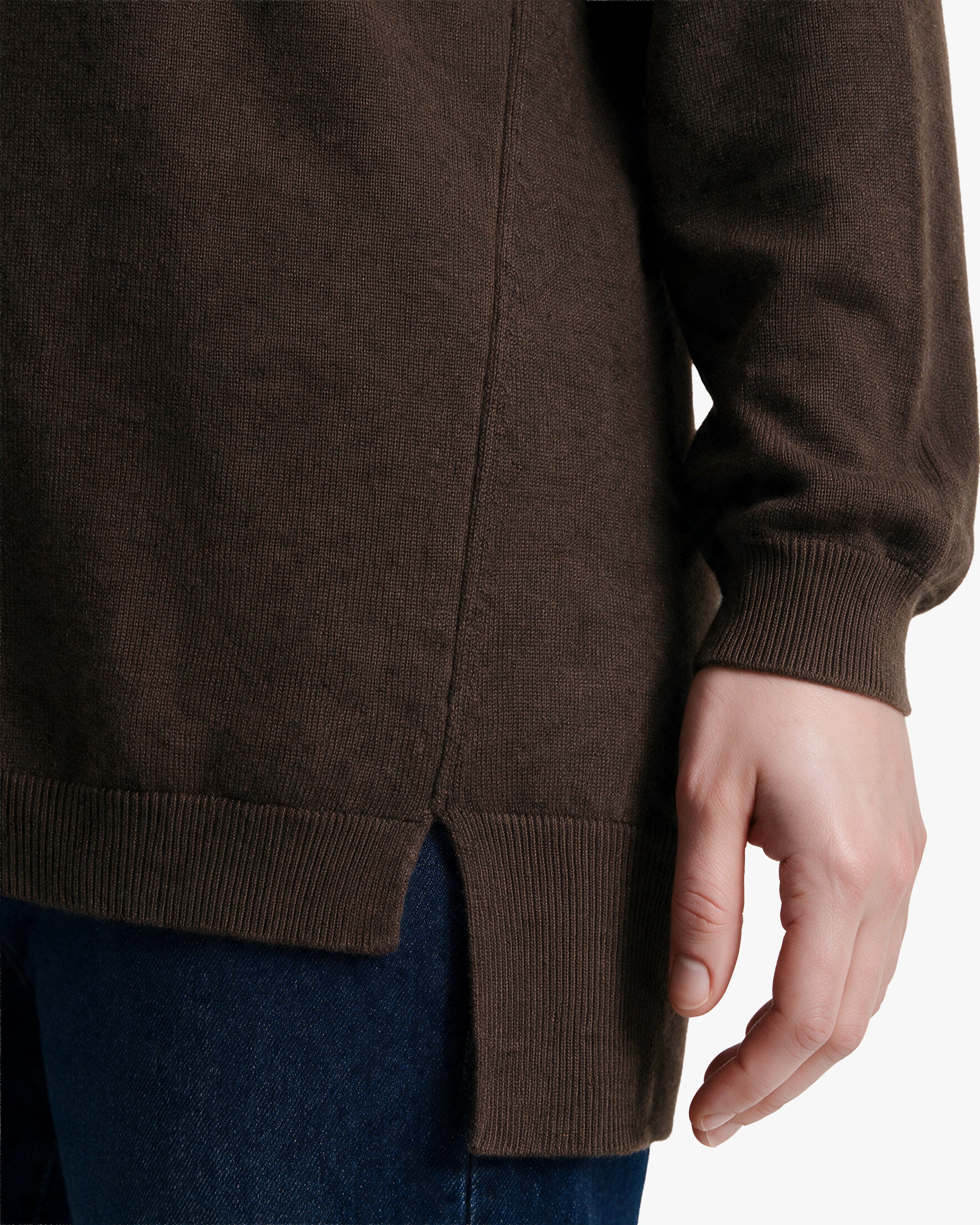 Pull Curvy Femme · Marron