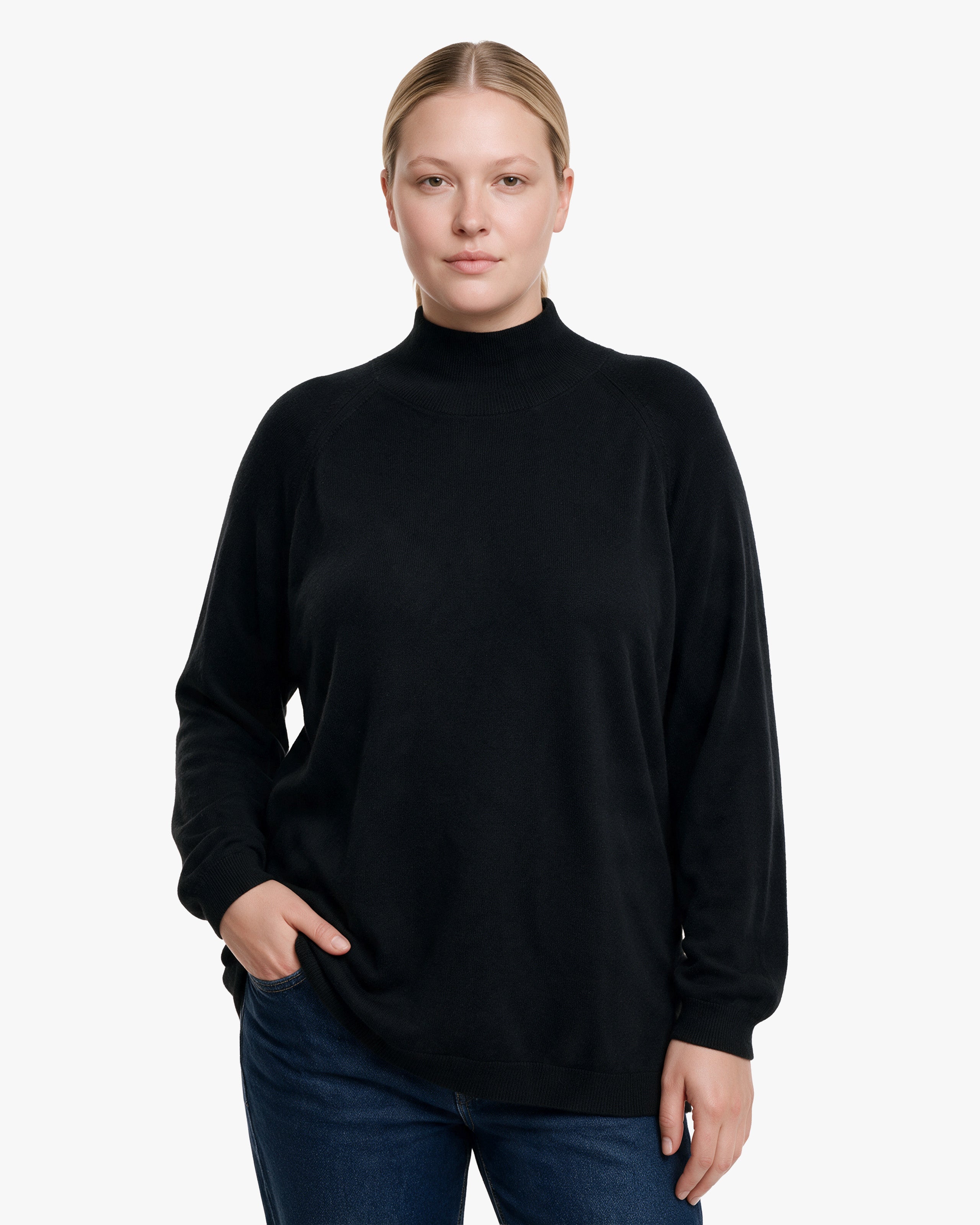 Pull Curvy Femme · Noir