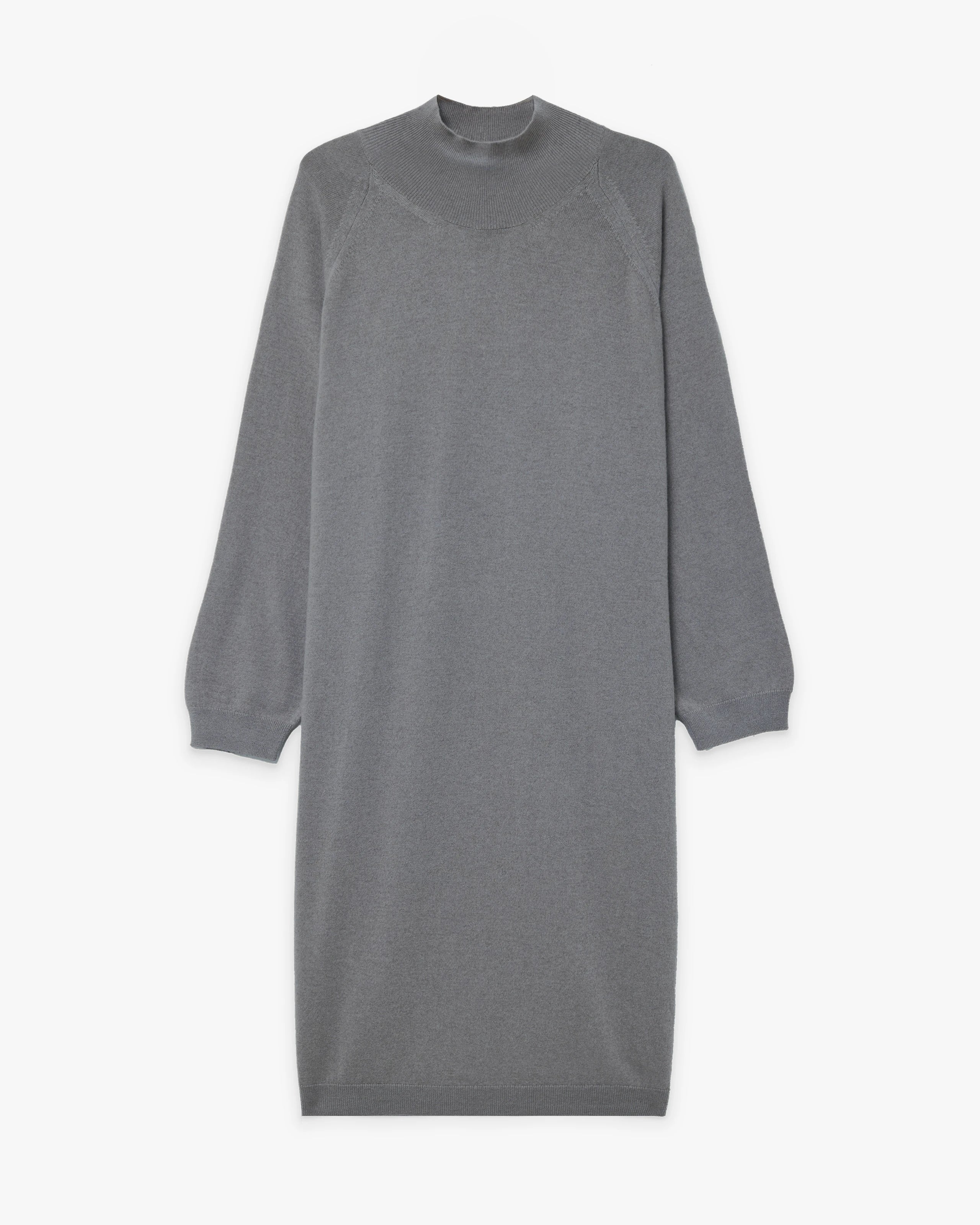 Curvy Sweater Dress · Medium Grey
